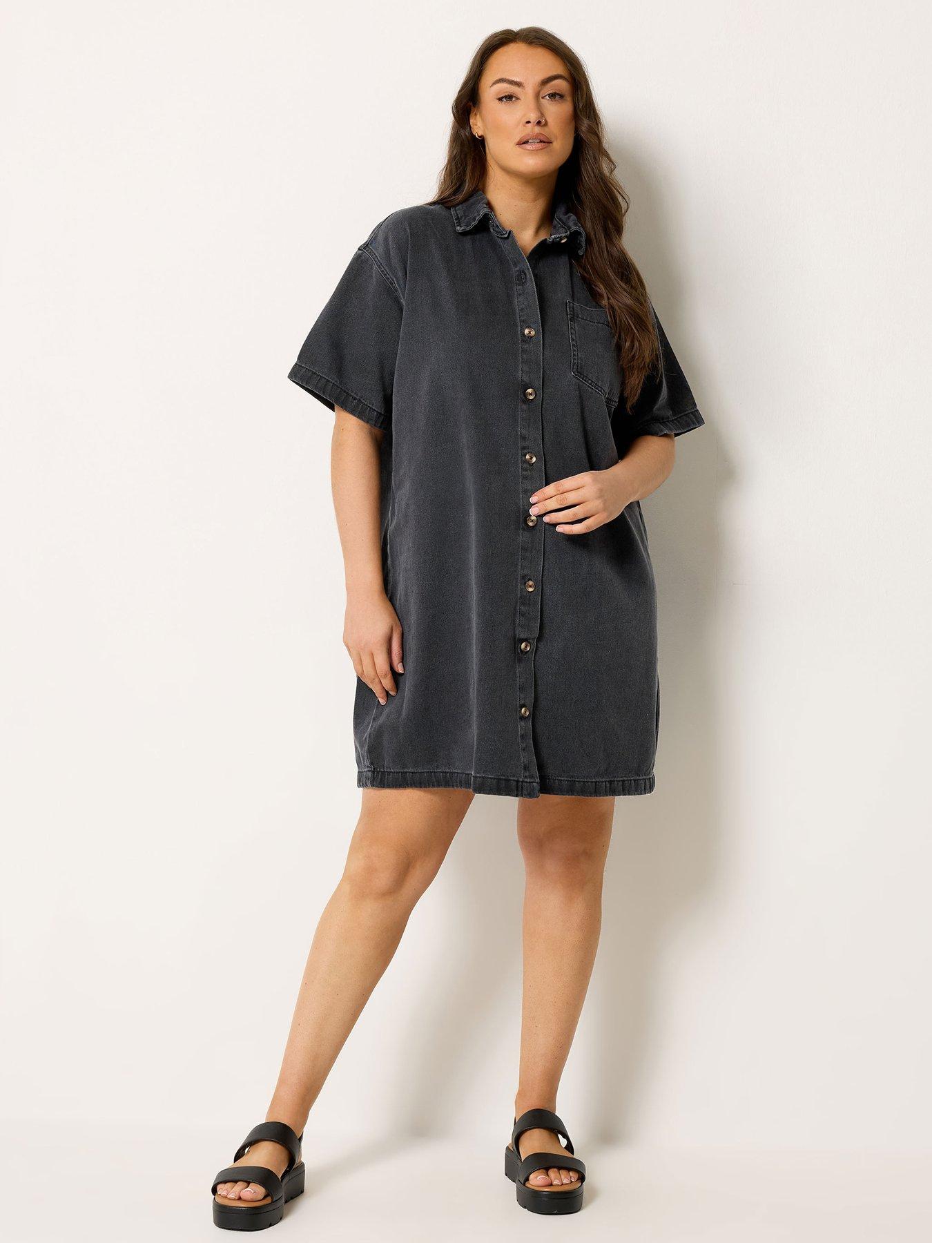 yours-curve-denim-shirt-dress-blackback