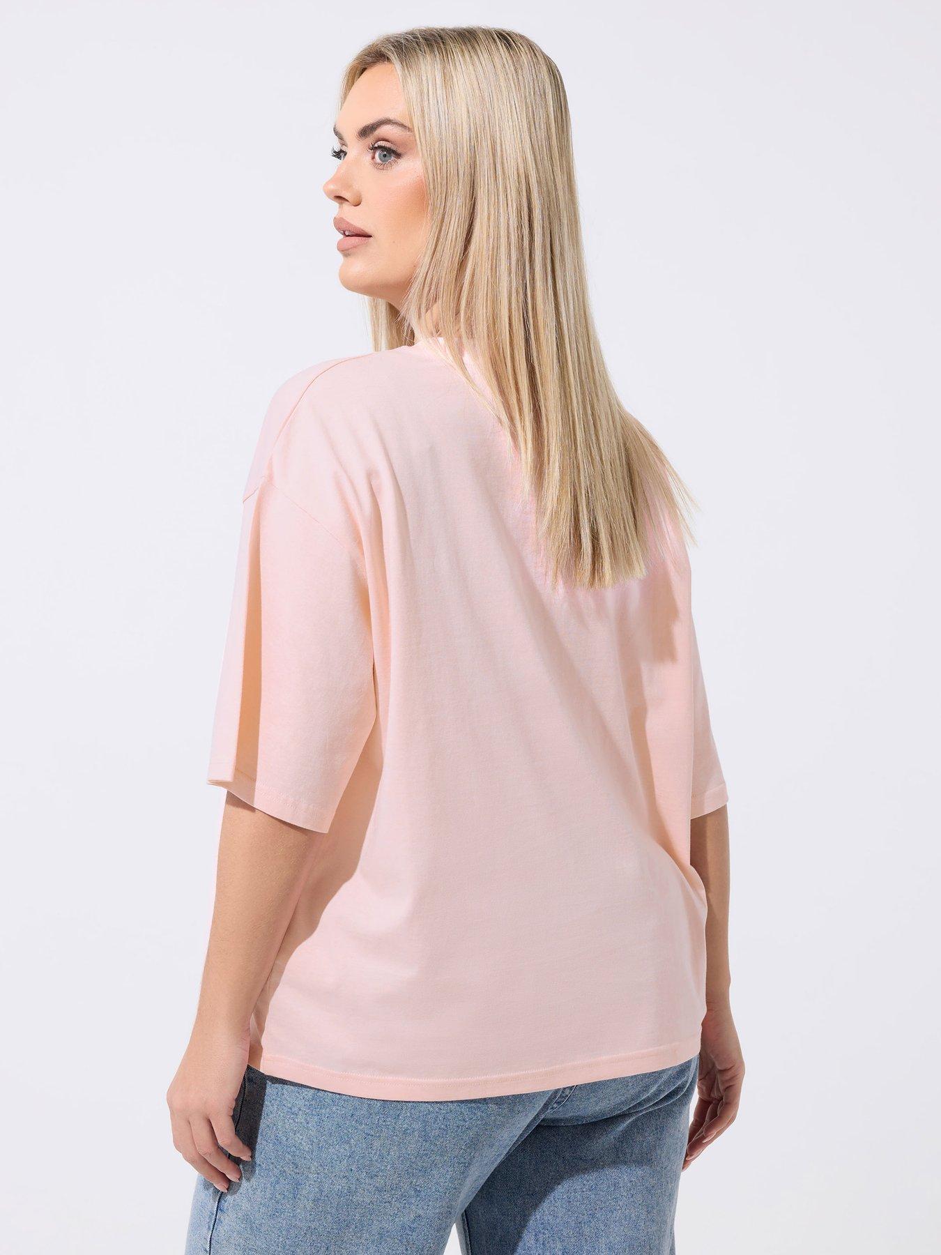 yours-curve-la-lune-t-shirt-pinkstillFront