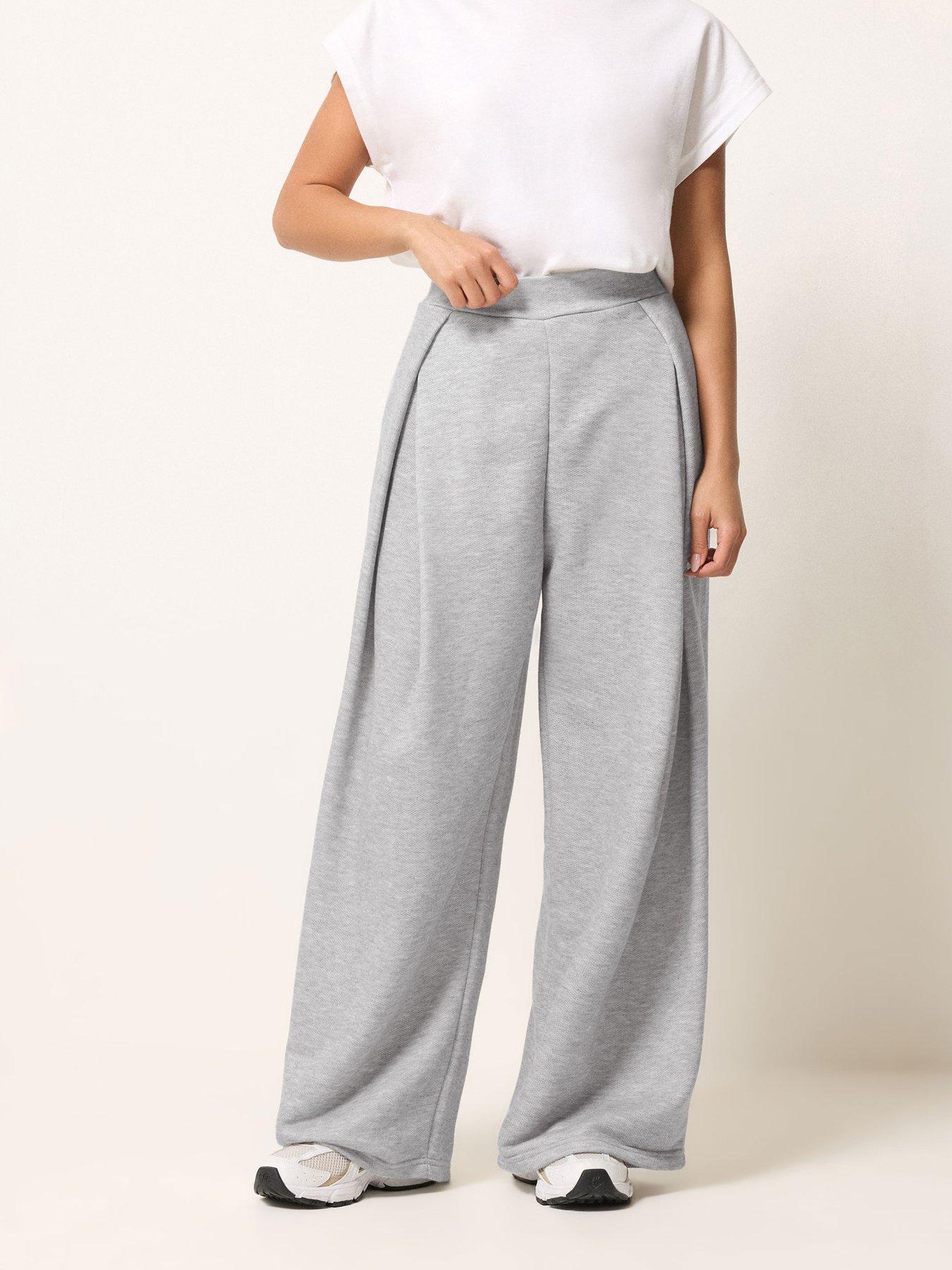 pixiegirl-petite-pleat-wrap-wide-leg-trousers-grey
