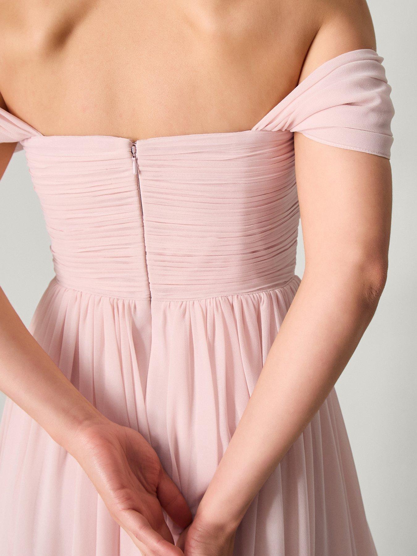 monsoon-evelyn-bandeau-dress-pinkdetail