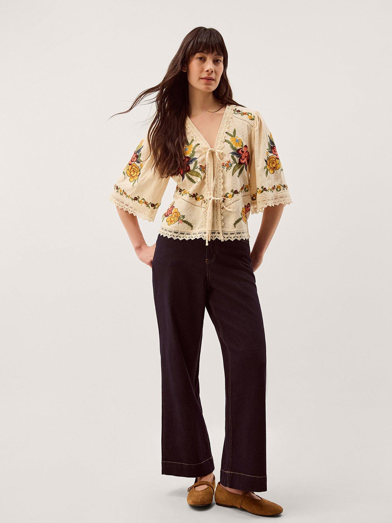 Image 3 of 6 of Monsoon Yvette Emb Top