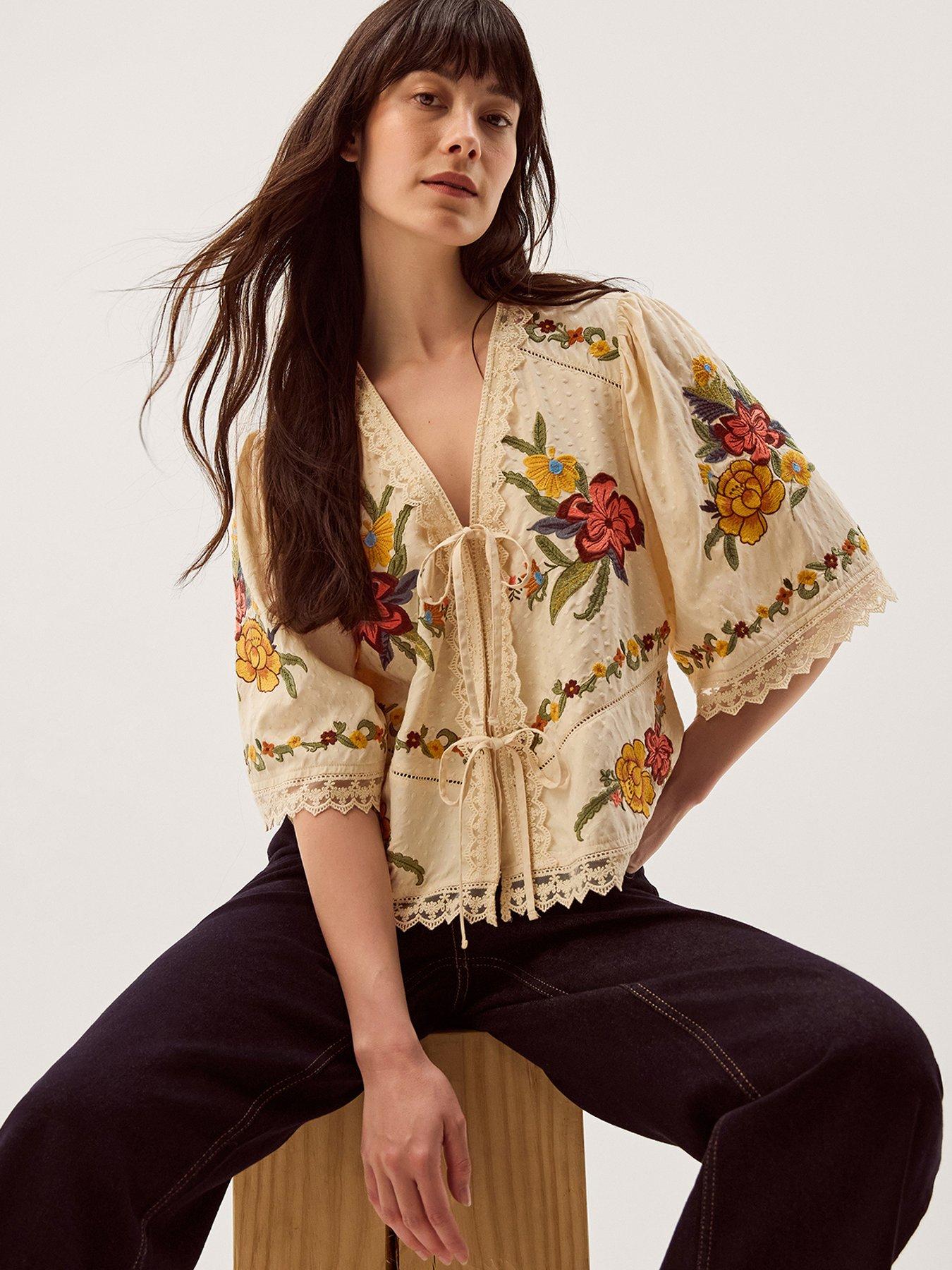 Image 4 of 6 of Monsoon Yvette Emb Top