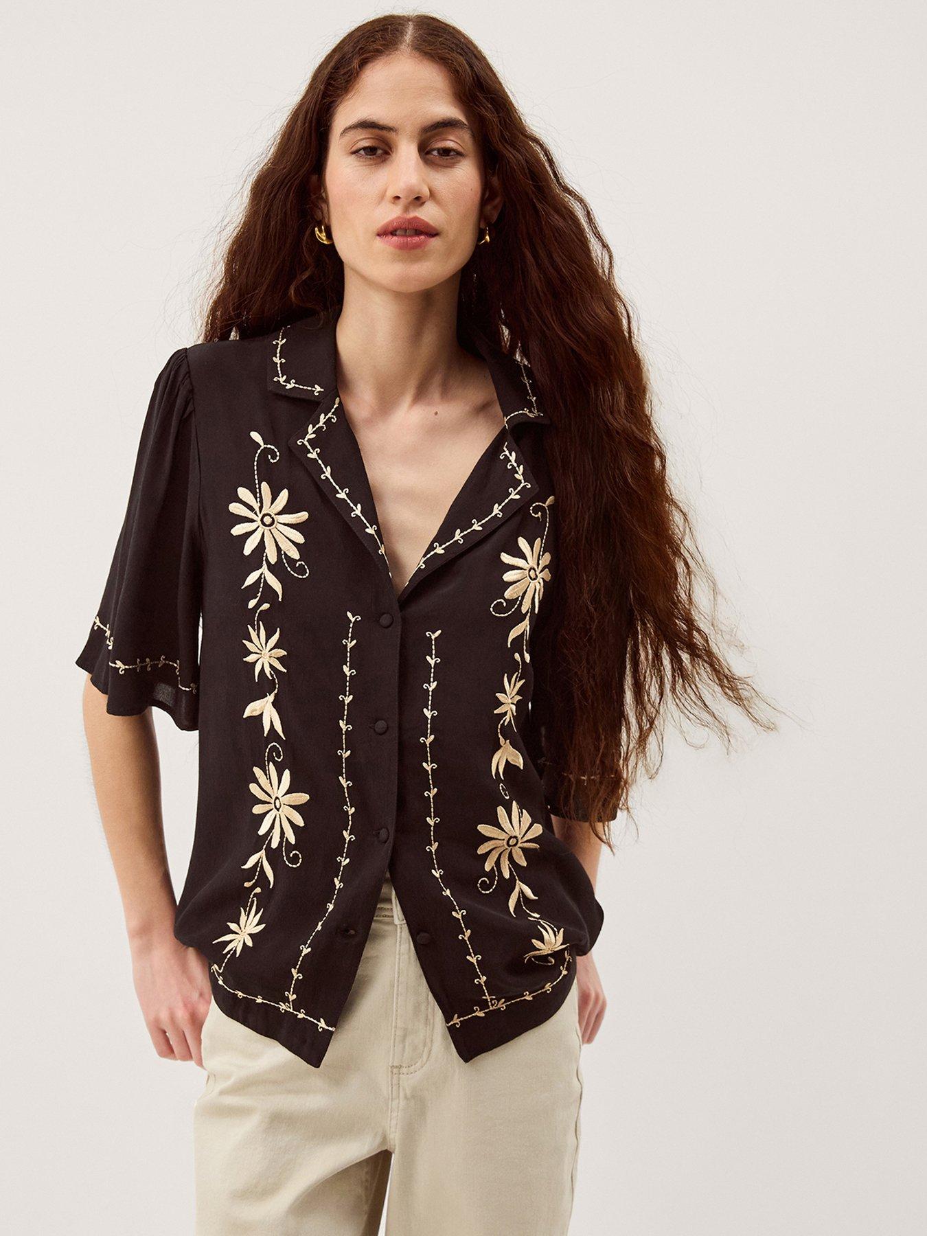 Image 1 of 6 of Monsoon Wren Emb Shirt