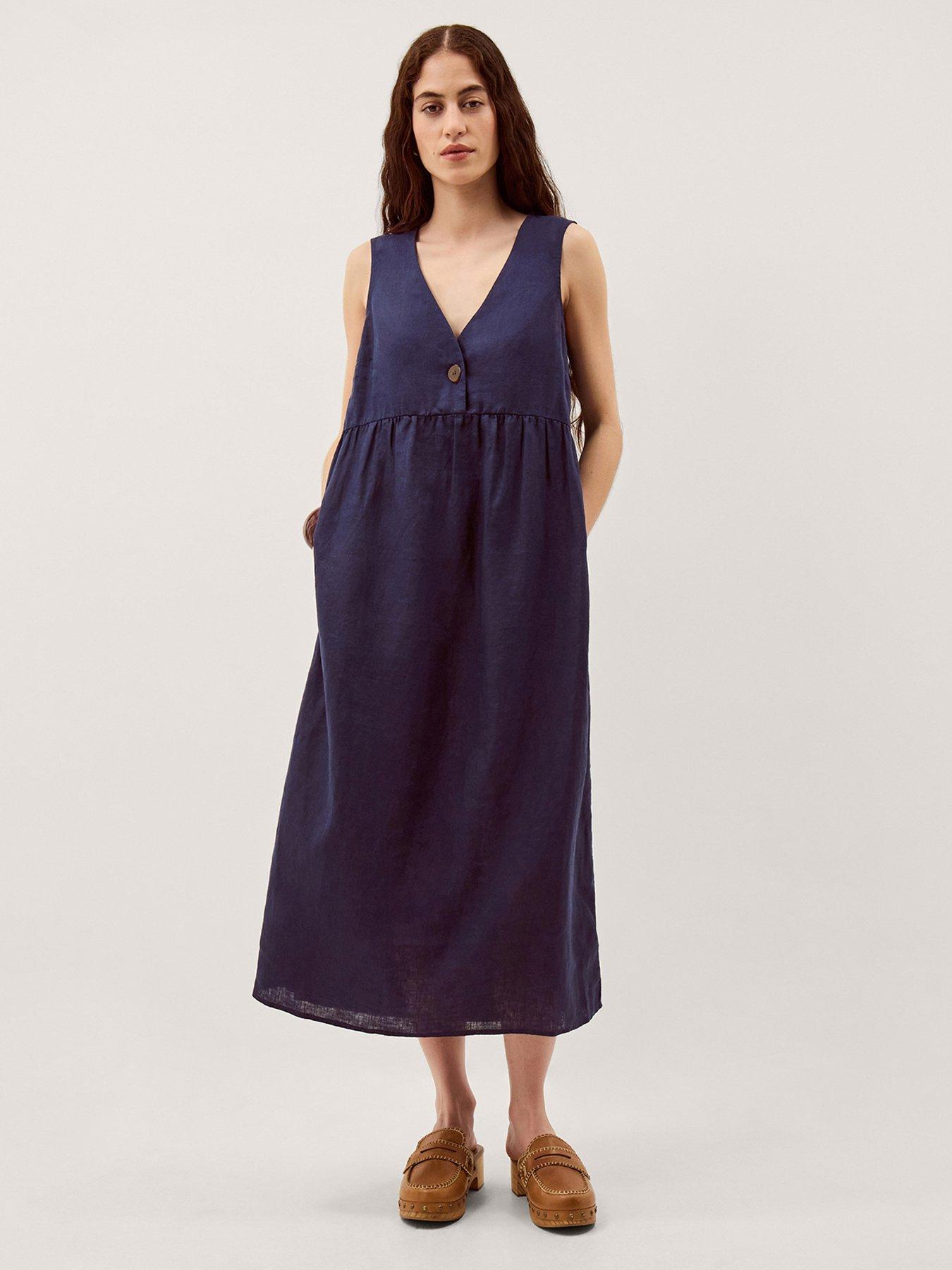 monsoon-posey-linen-dressfront