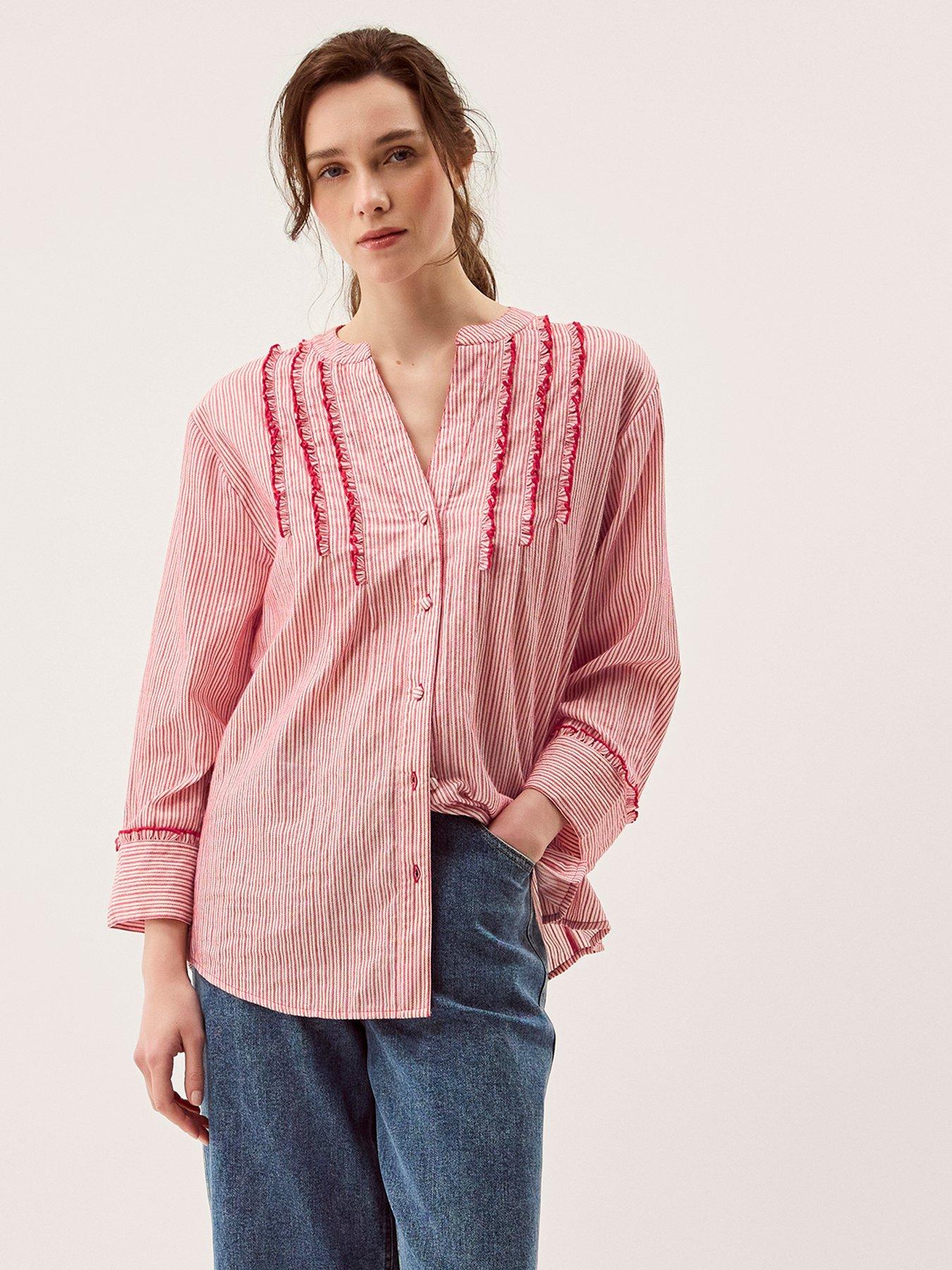 monsoon-ceres-ruffle-shirt-redfront