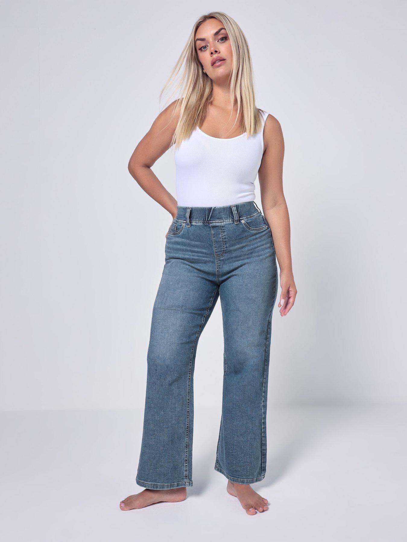 Image 1 of 5 of Yours Curve Wide Leg Jegging 28"