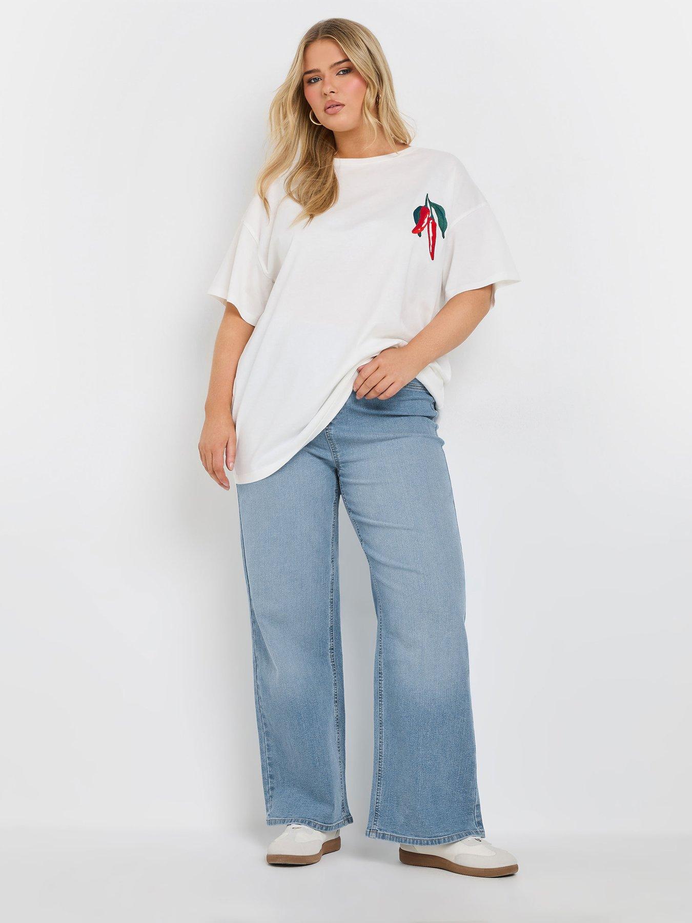 Image 3 of 5 of Yours Curve Wide Leg Jegging 28"
