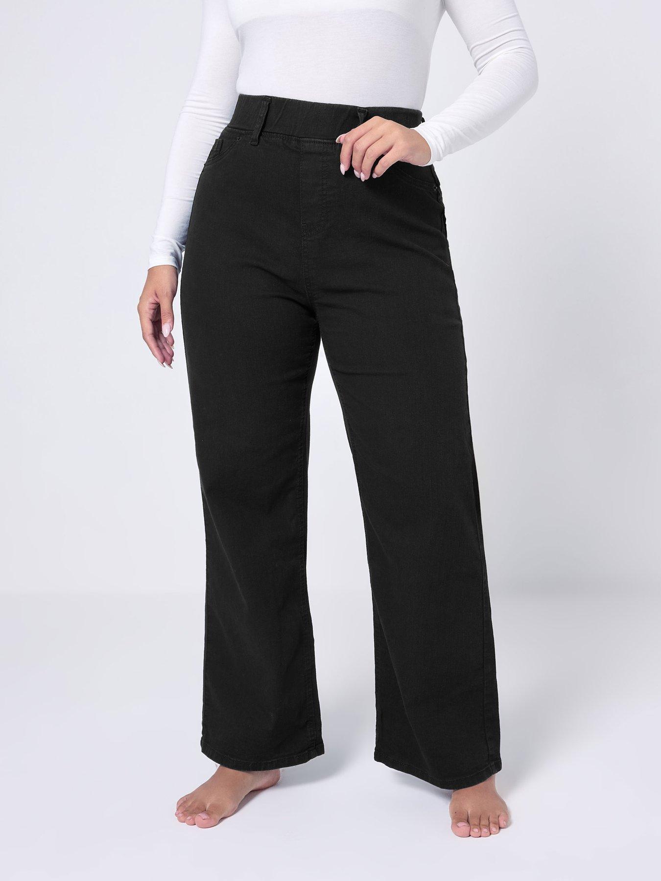 Yours Curve Wide Leg Jegging 28"