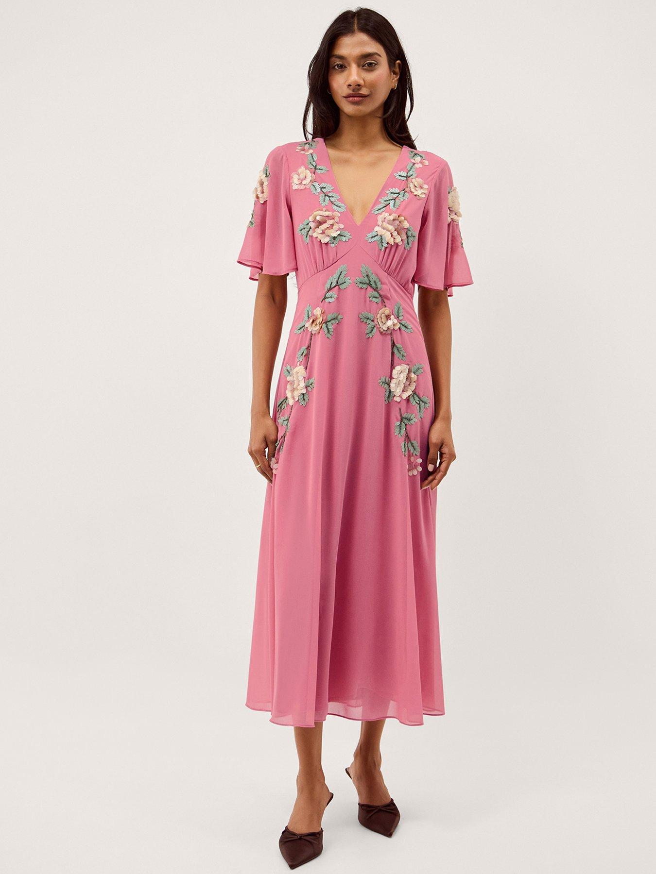monsoon-cora-embellished-dress-redfront