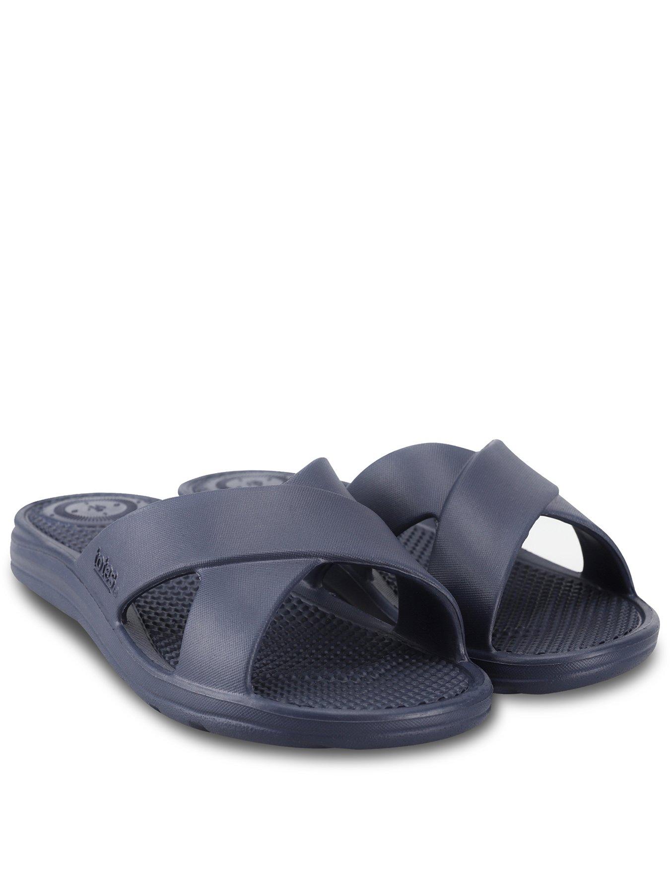 TOTES Totes Solbounce Ladies Cross Slide - Navy
