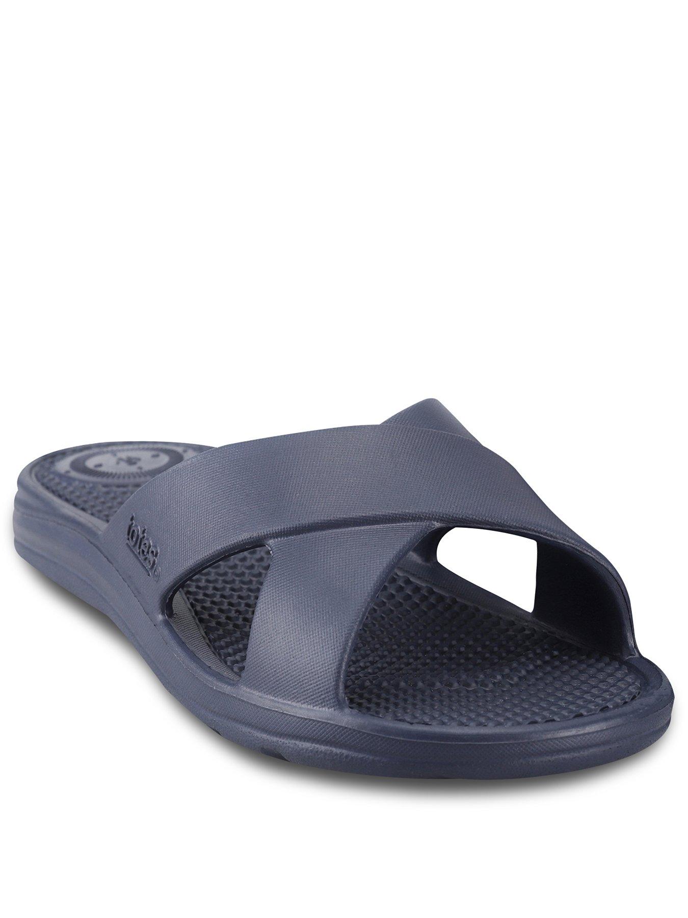 totes-totes-solbounce-ladies-cross-slide-navystillFront