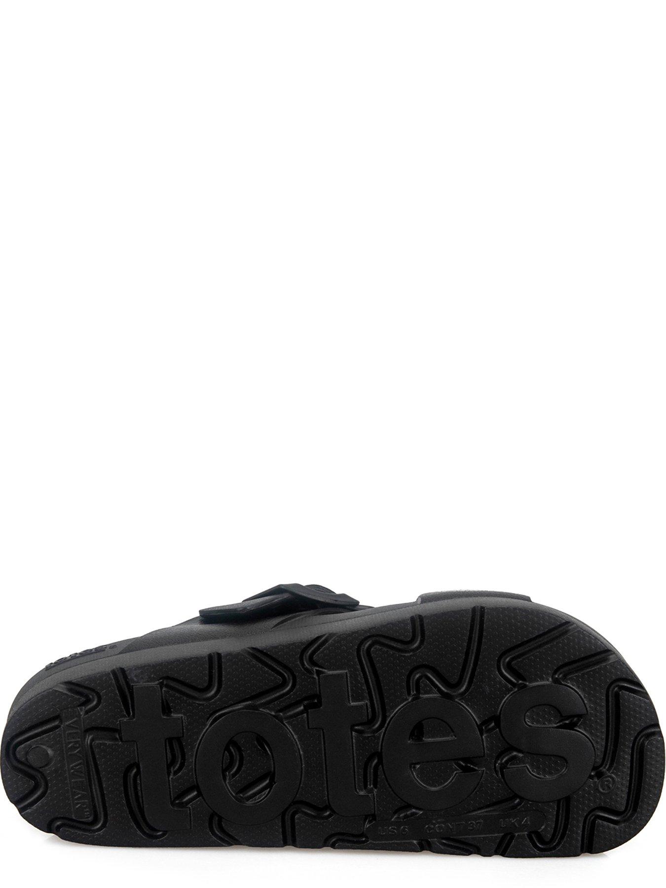 Image 4 of 5 of TOTES Totes Solbounce Ladies Cross Front Buckle Slider - Black