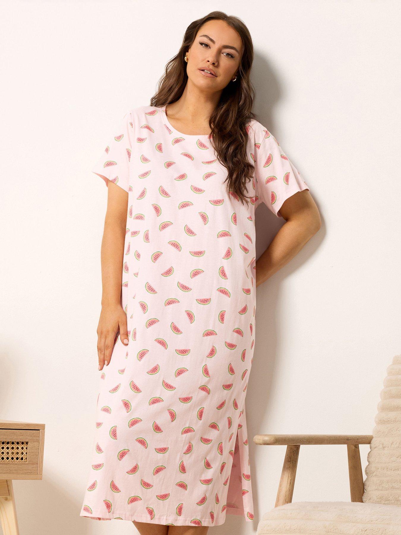 yours-curve-watermelon-print-nightdress-pinkback