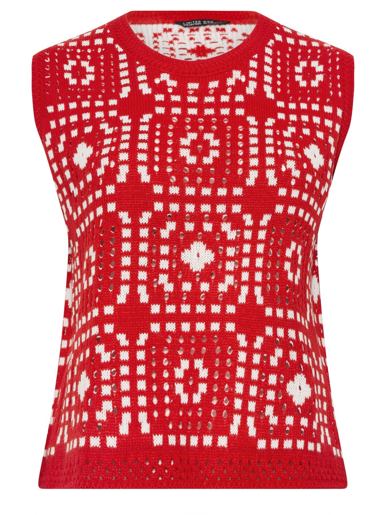Image 5 of 5 of Yours Curve Crochet Vest
