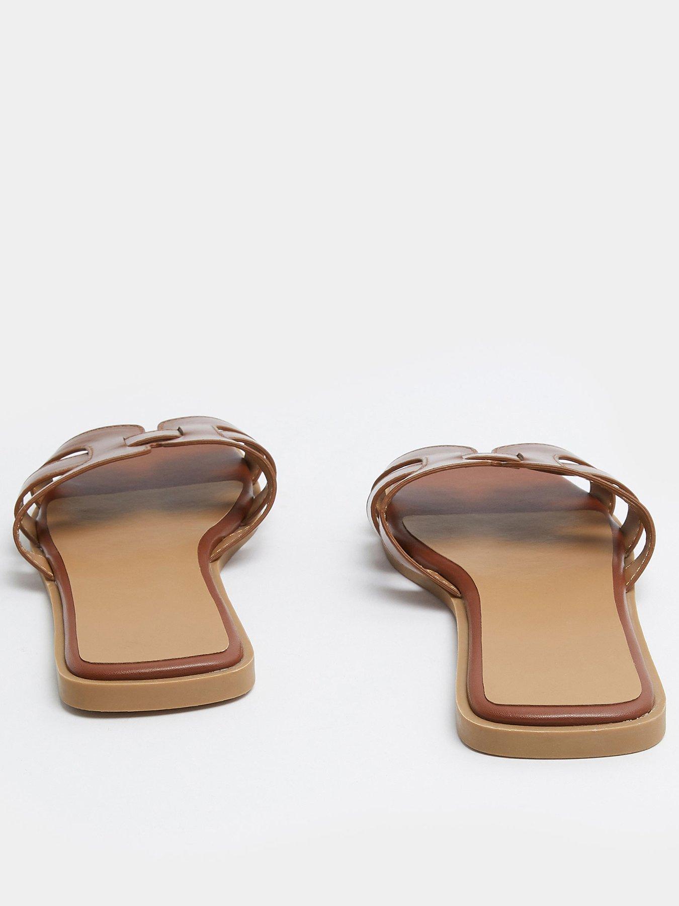yours-wide-fit-cut-out-mule-sandal-brownback