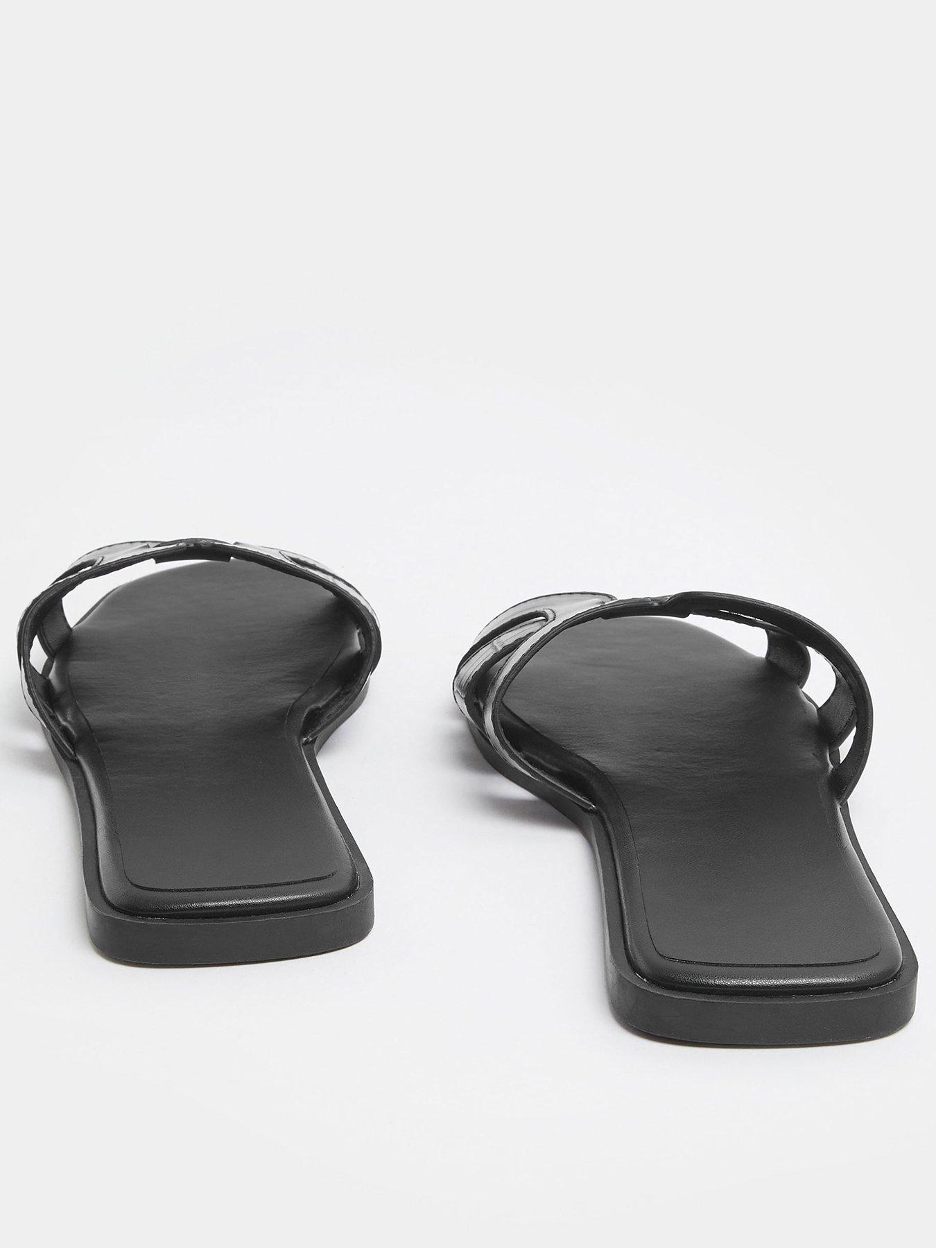 yours-wide-fit-cut-out-mule-sandal-blackback