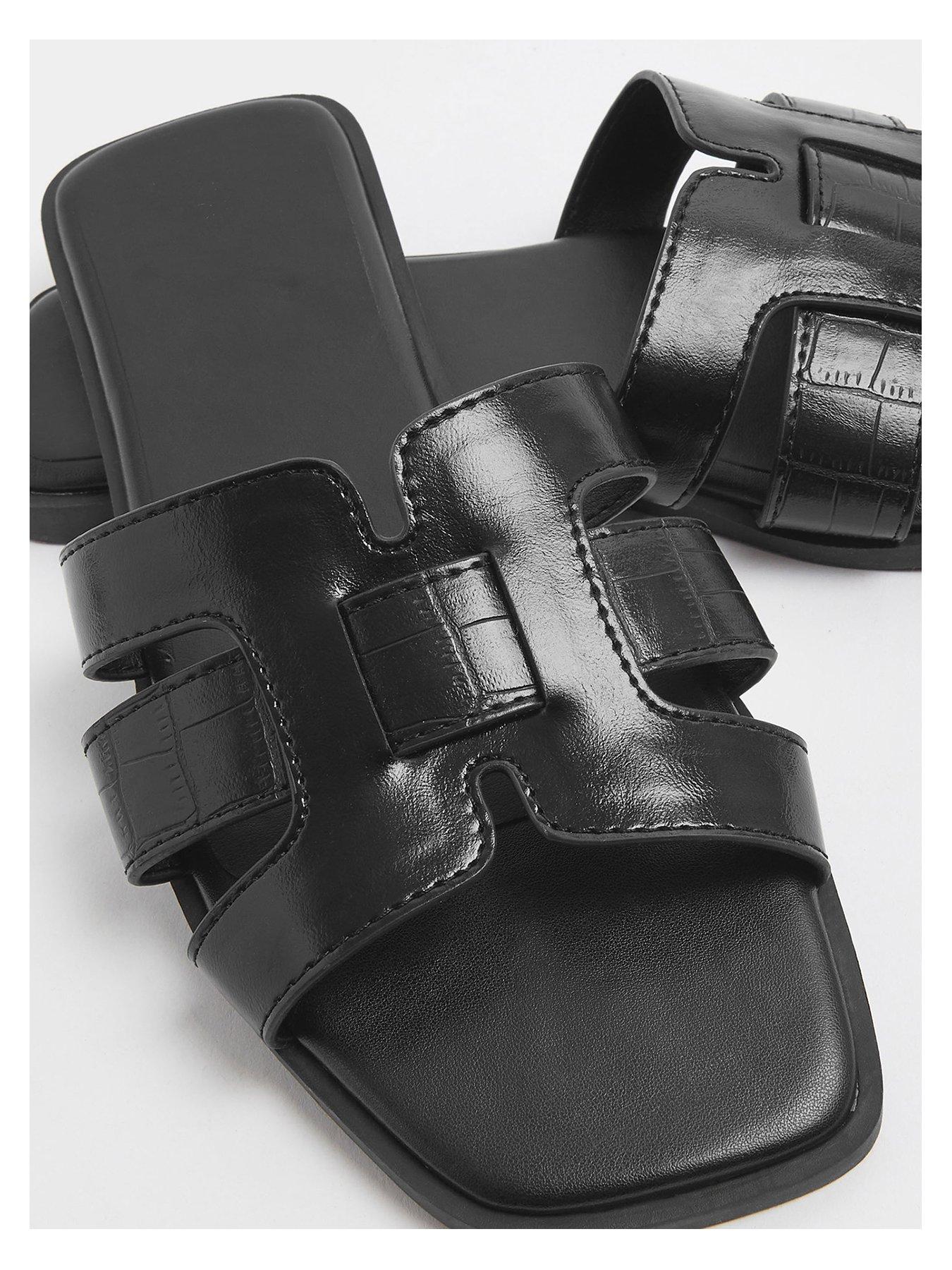 yours-wide-fit-cut-out-mule-sandal-blackoutfit