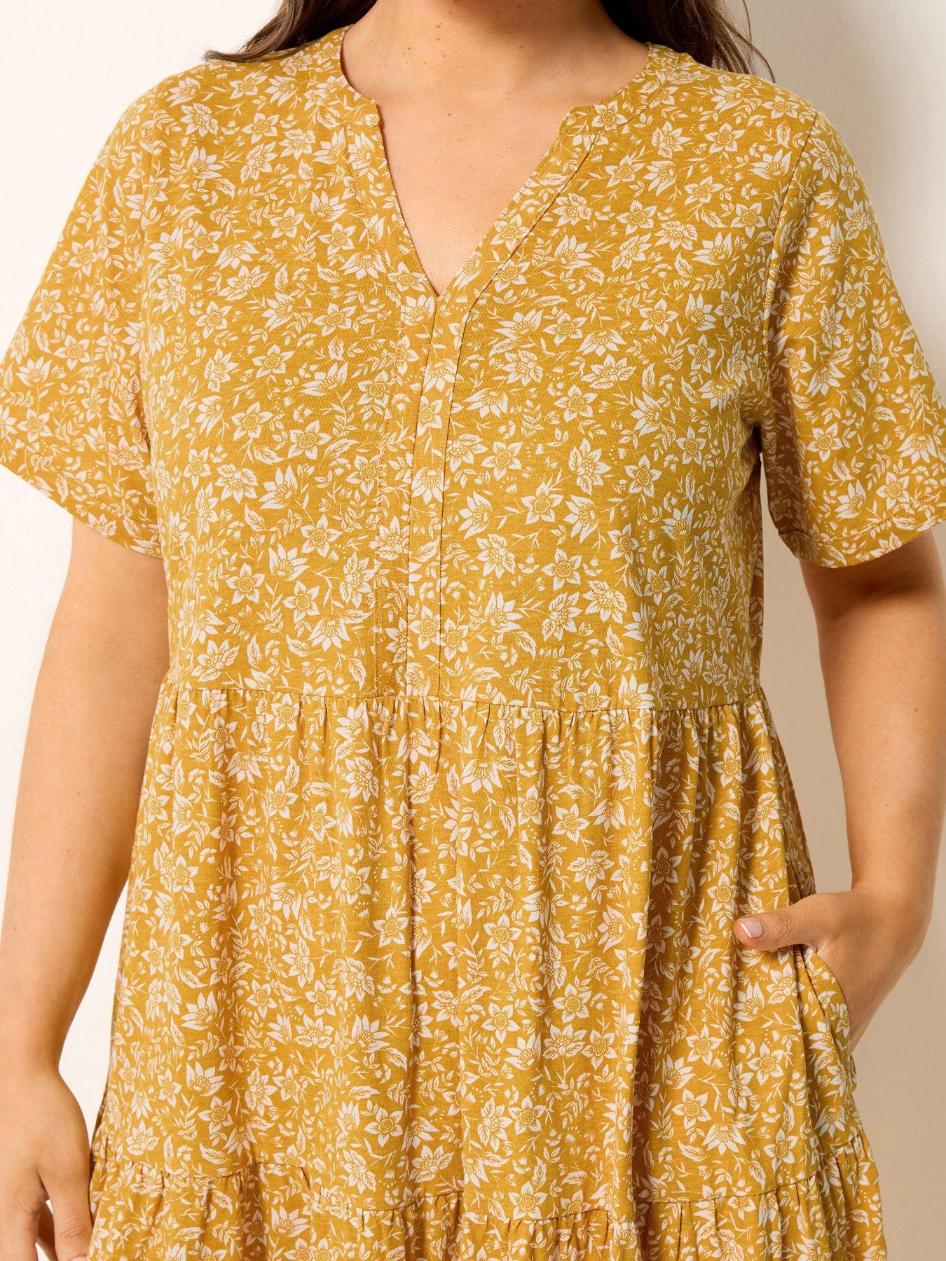 yours-curve-cotton-tierred-dressoutfit