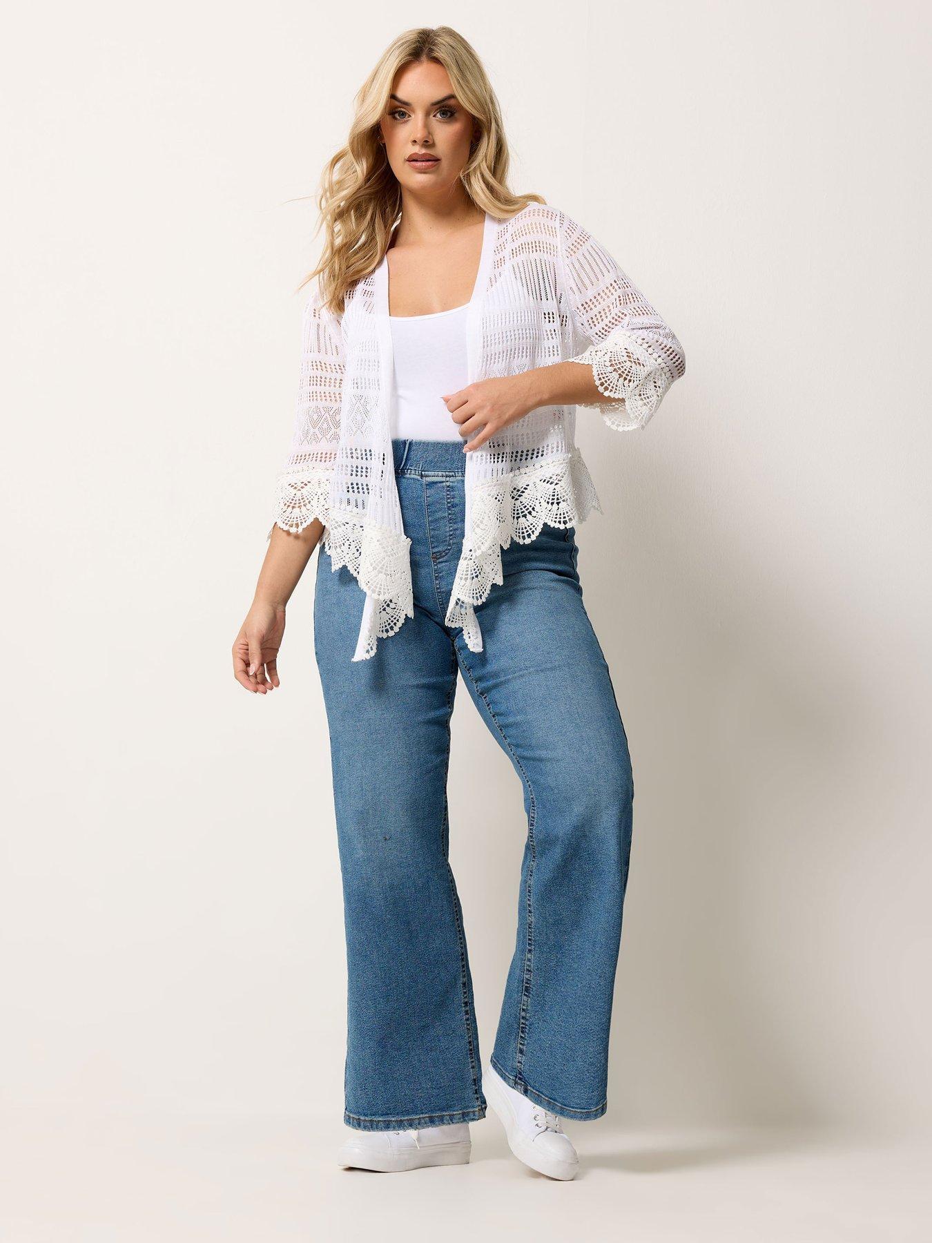 Image 3 of 5 of Yours Curve Waterfall Cardigan