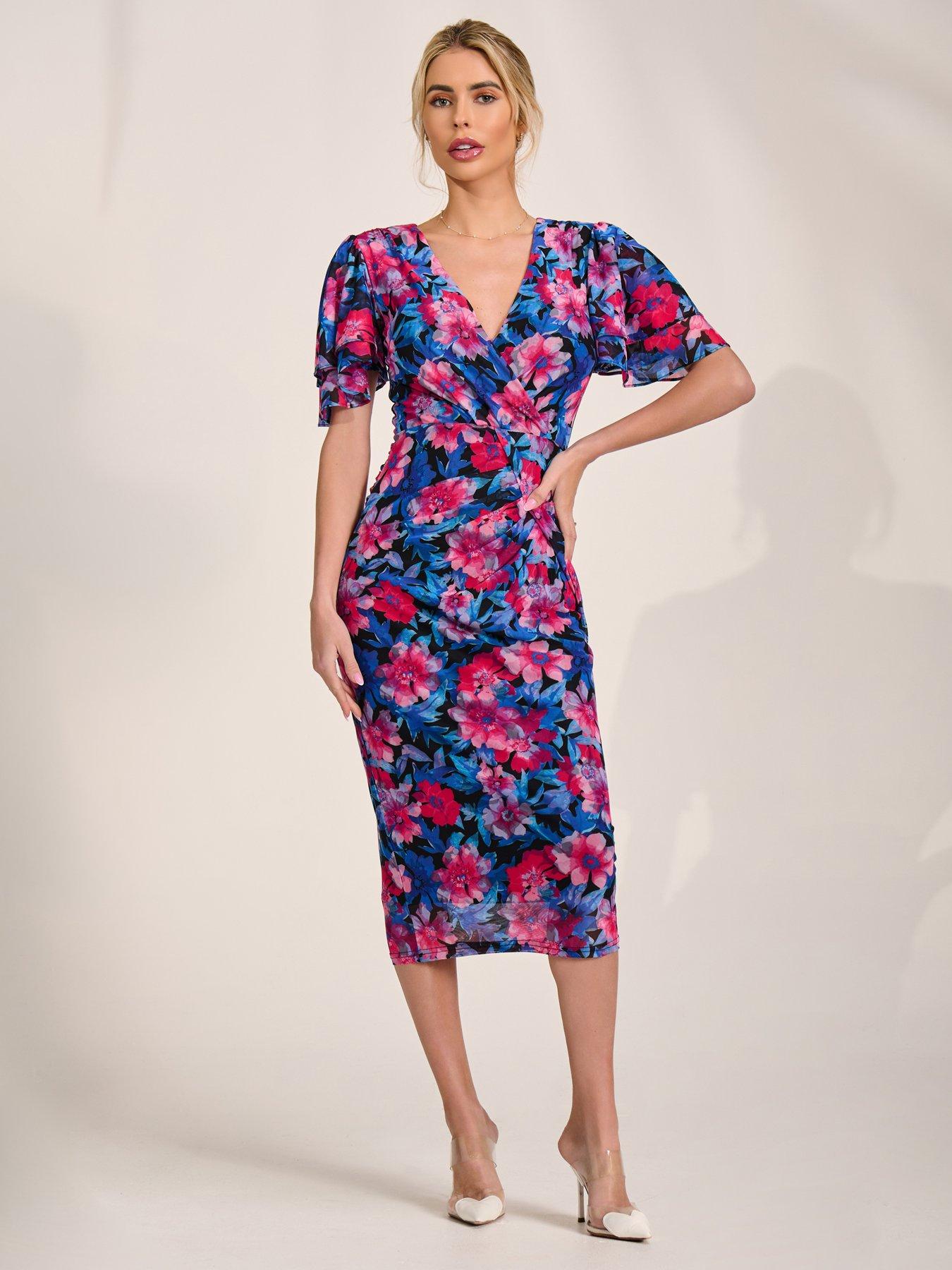 jolie-moi-angel-sleeve-mesh-bodycon-dress