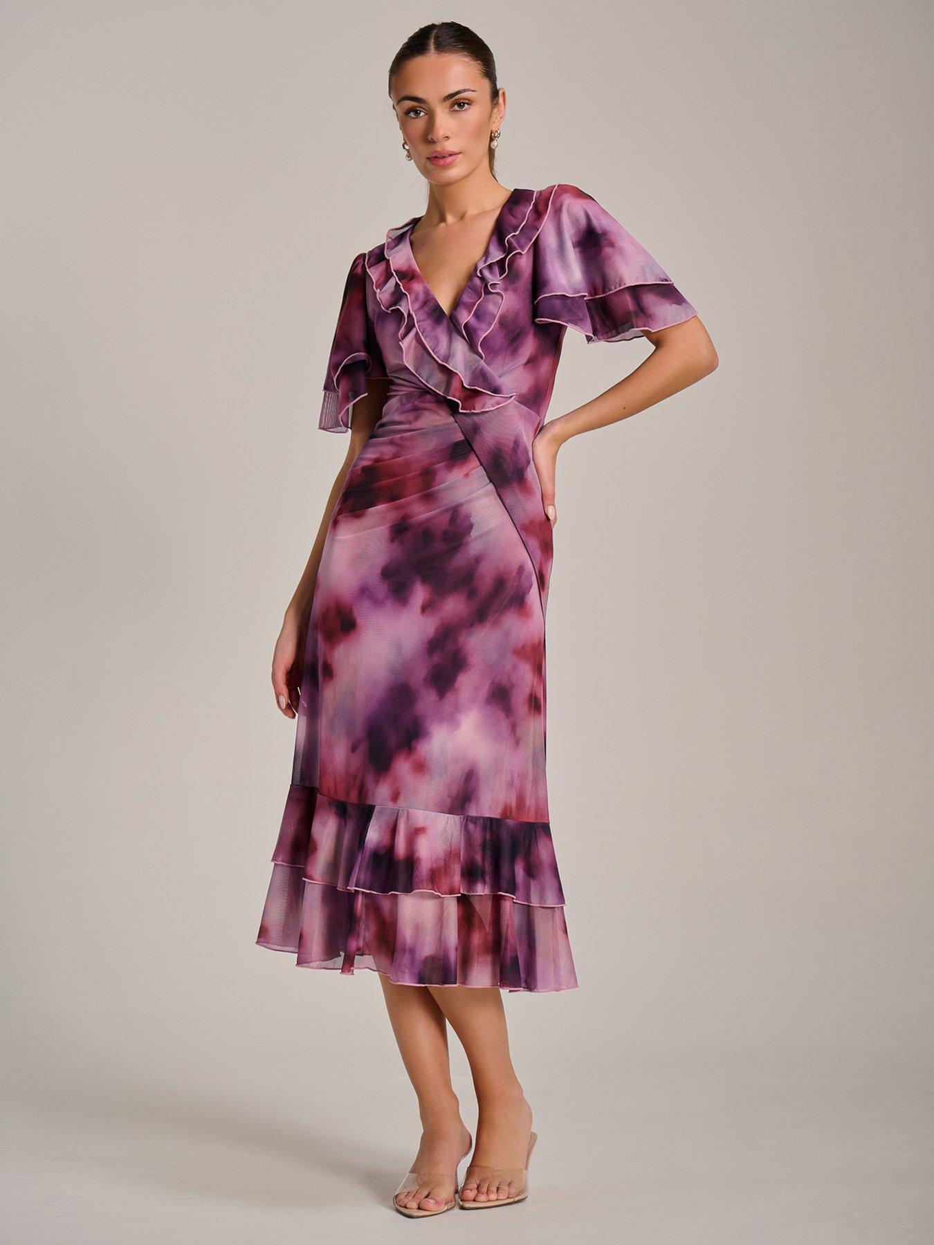 jolie-moi-ruffle-detail-ruched-mesh-midaxi-dress