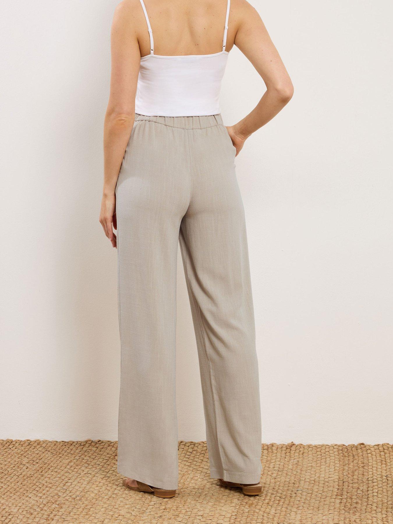 long-tall-sally-linen-pleat-front-trousers-36-creamstillFront