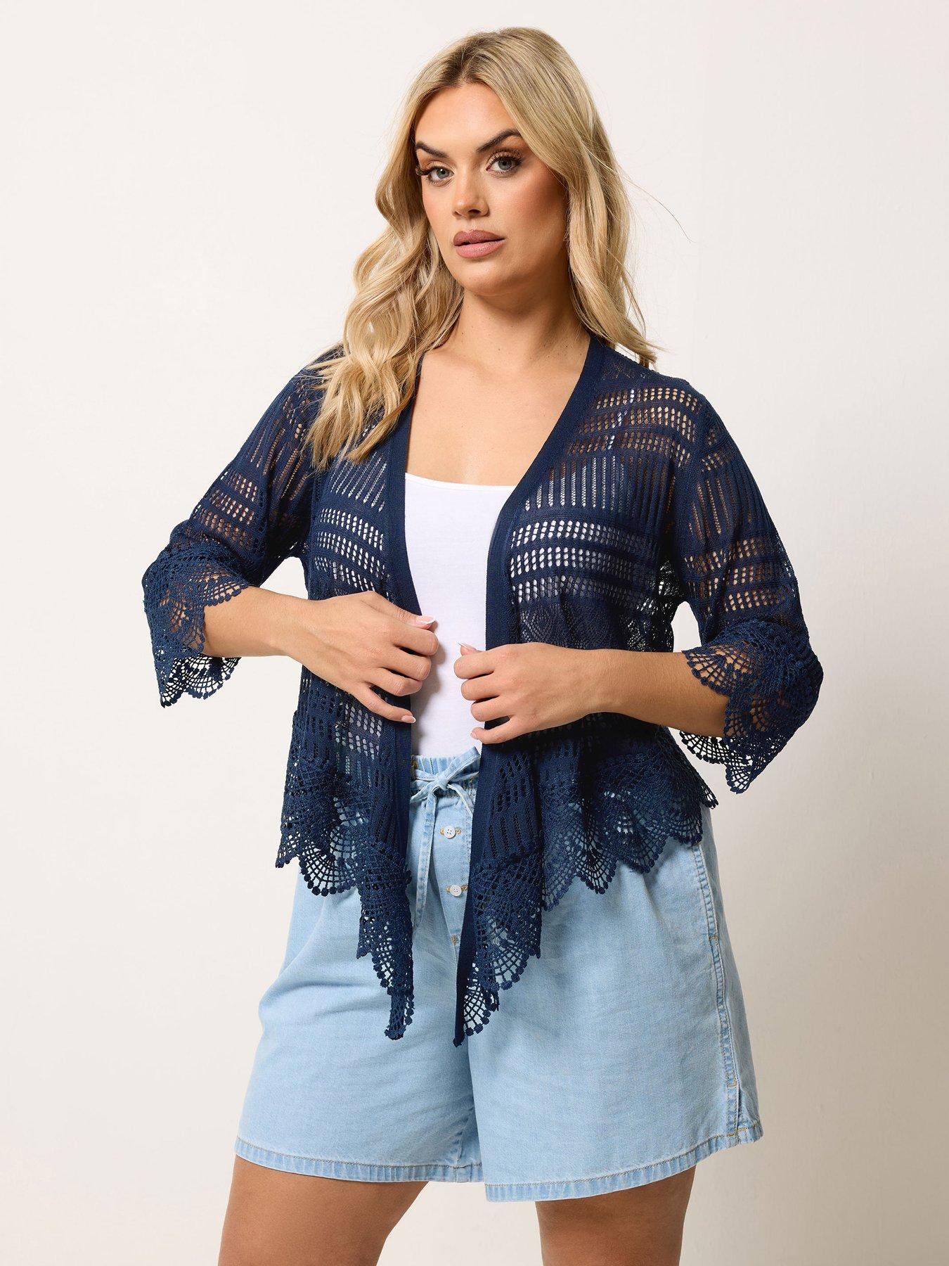 Yours Curve Waterfall Cardigan
