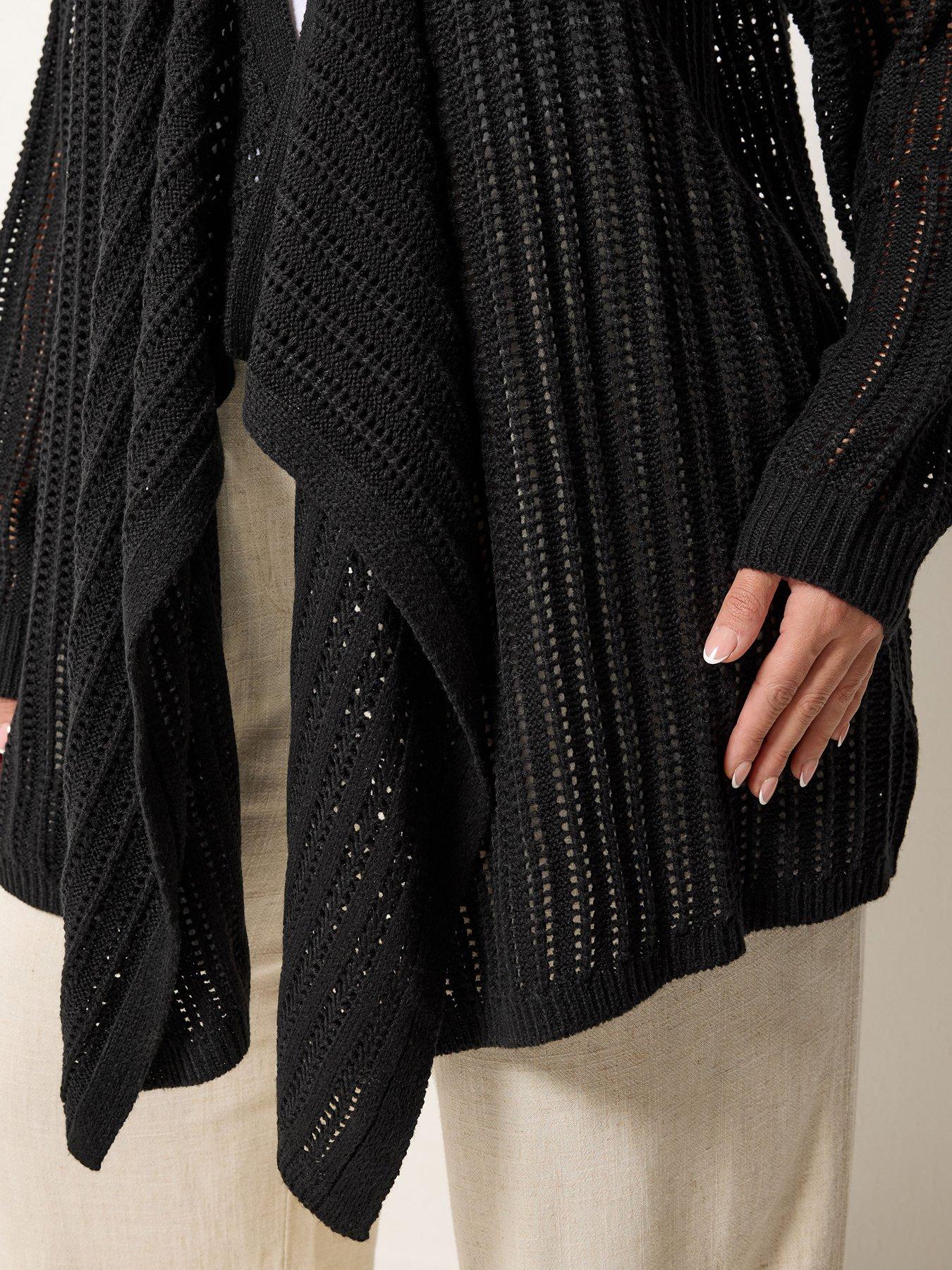 Image 4 of 5 of Yours Curve Longline Waterfall Cardigan