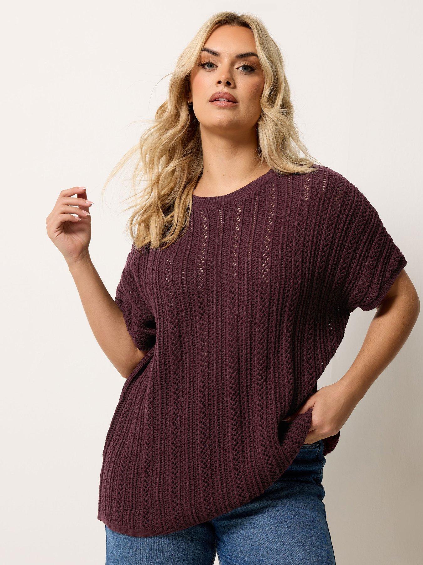 Image 1 of 5 of Yours Curve Boxy Striped Cover Up
