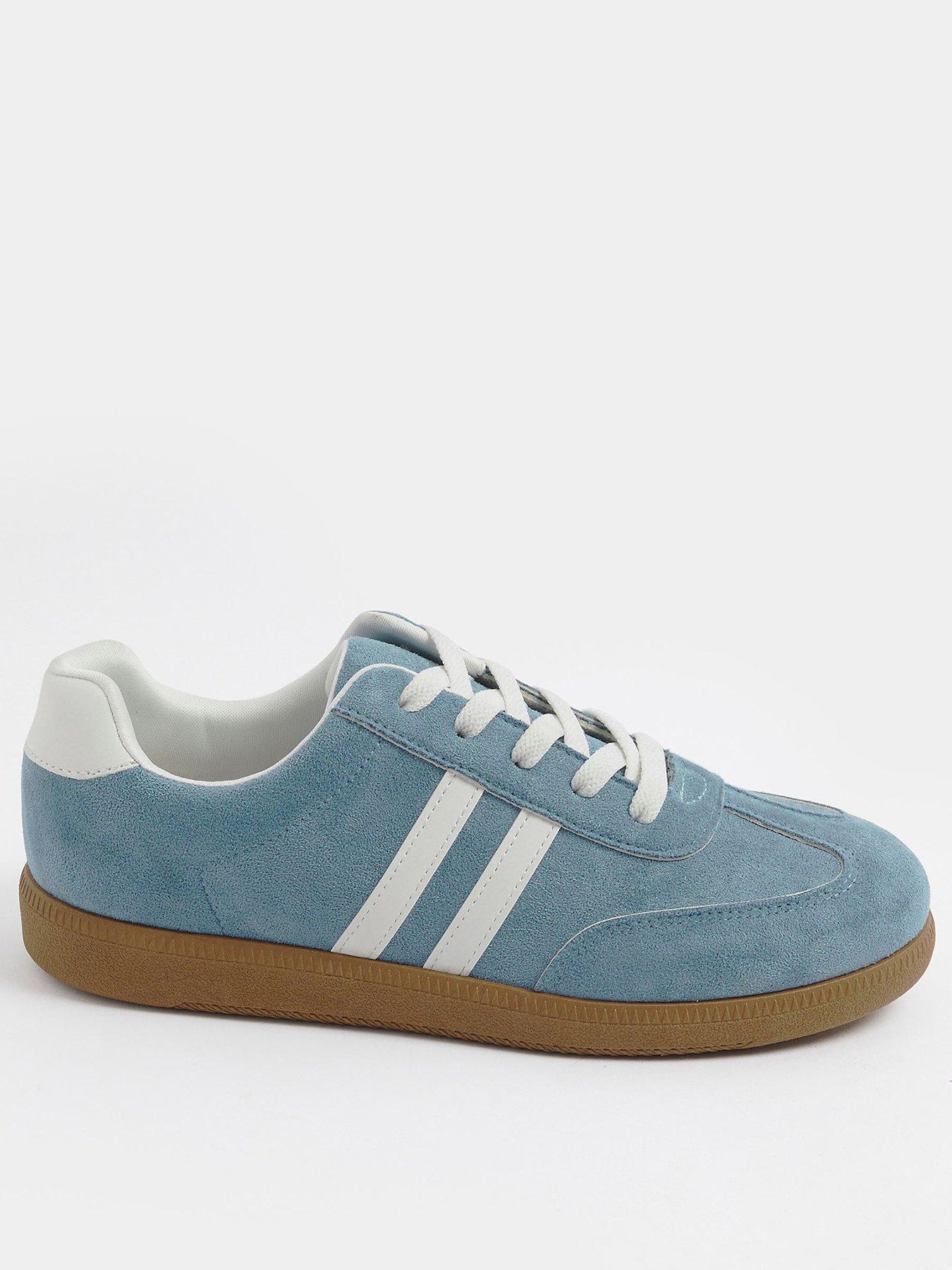 Image 1 of 4 of Yours Extra Wide Fit Retro Stripe Trainer