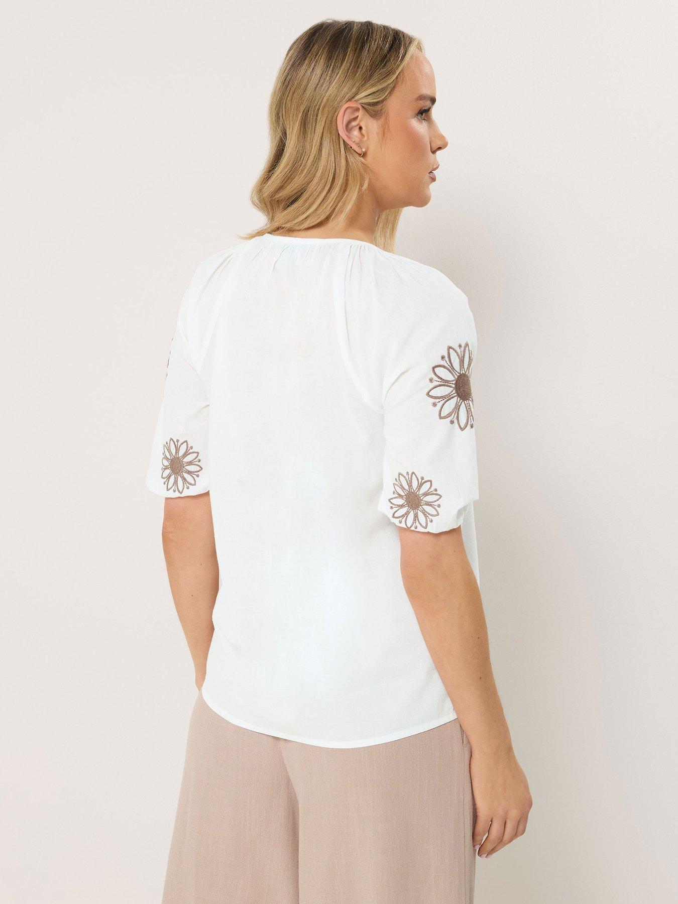 Image 2 of 5 of Long Tall Sally Tall Embroidered Blouse