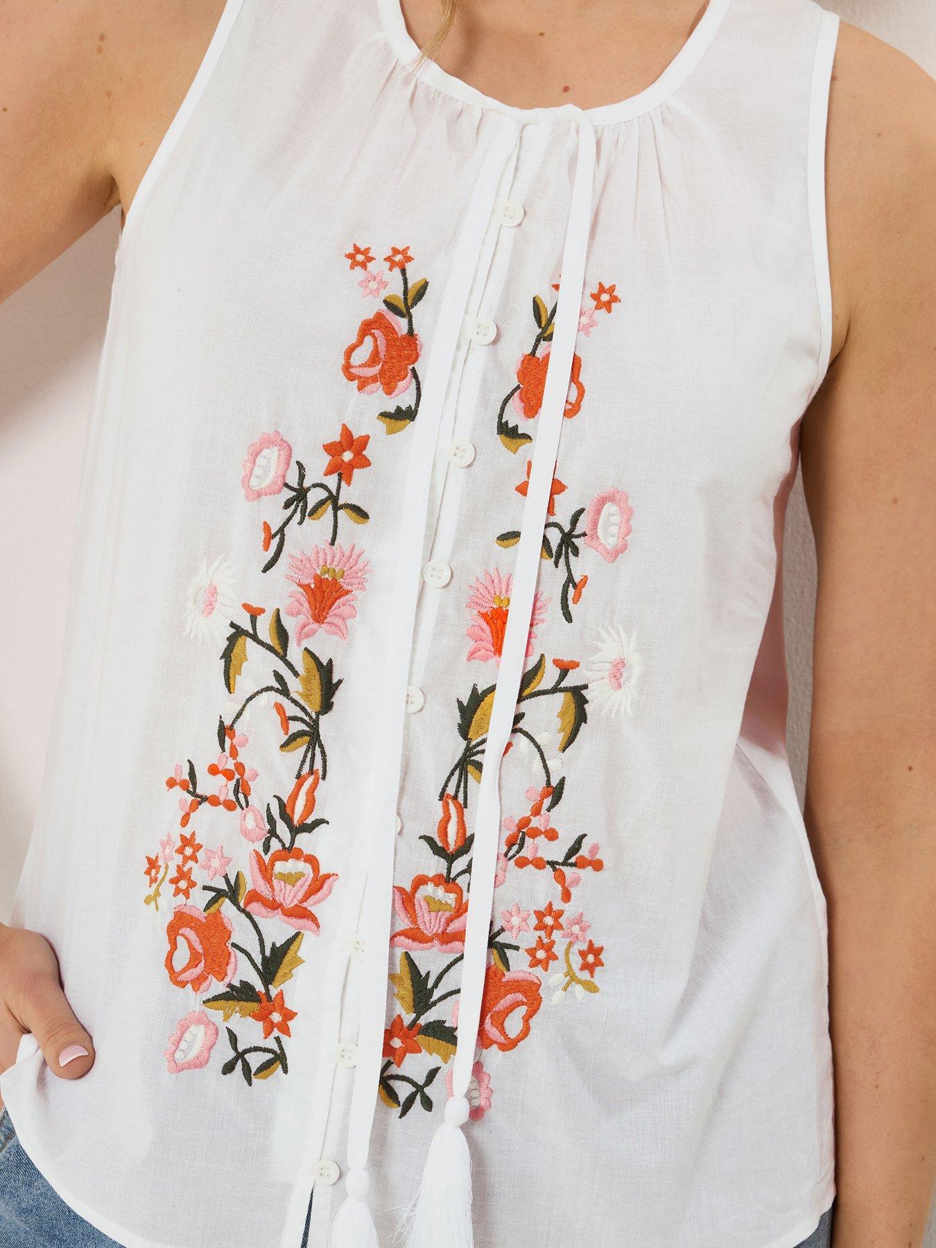Image 4 of 5 of Long Tall Sally Tall Embroidered Vest
