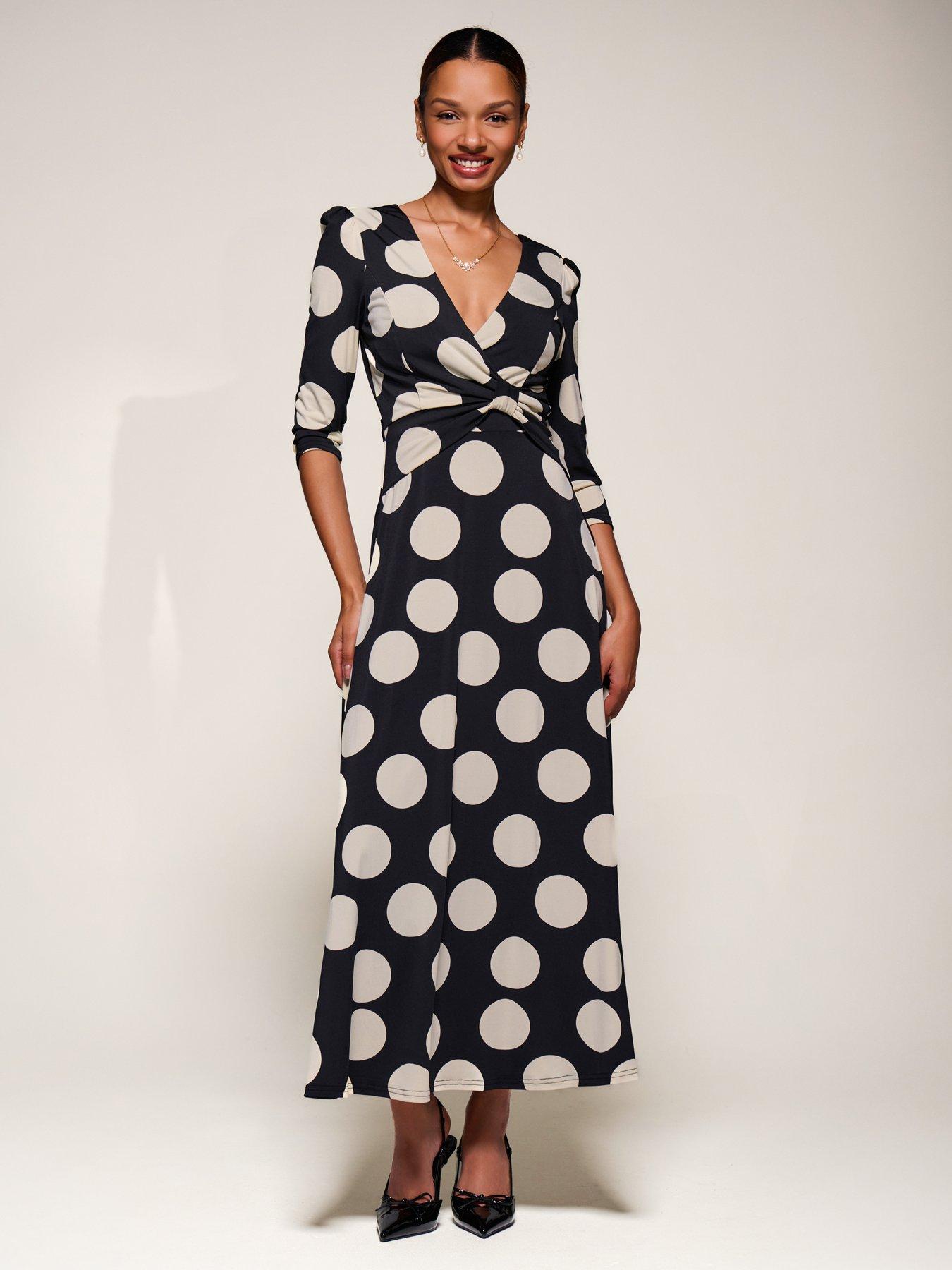 Jolie Moi Jersey Ruched Waist Fit & Flare Maxi Dress