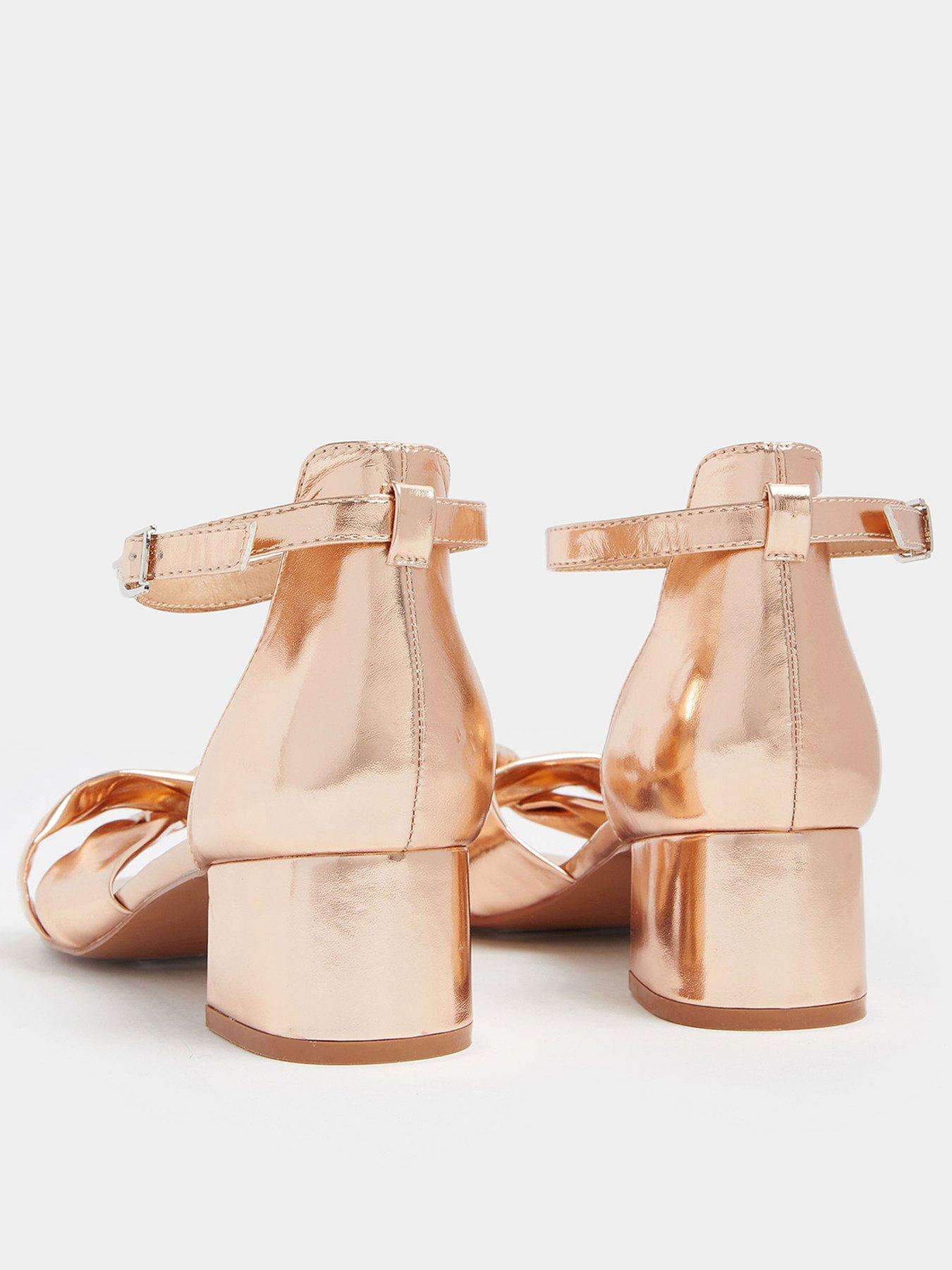yours-extra-wide-fit-low-twist-block-heel-goldback