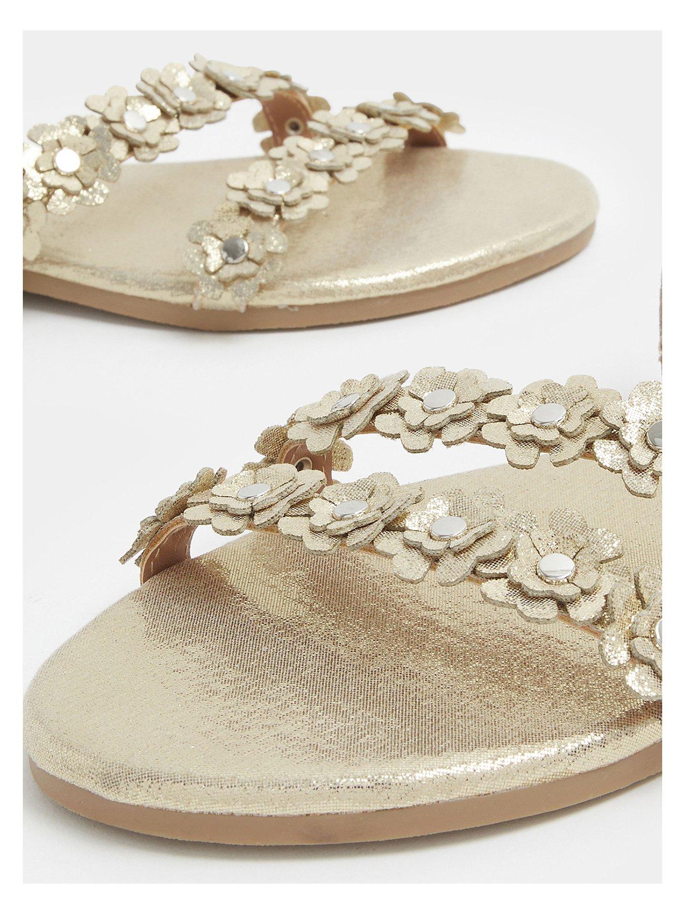 yours-extra-wide-fit-ditsy-floral-flat-sandaloutfit