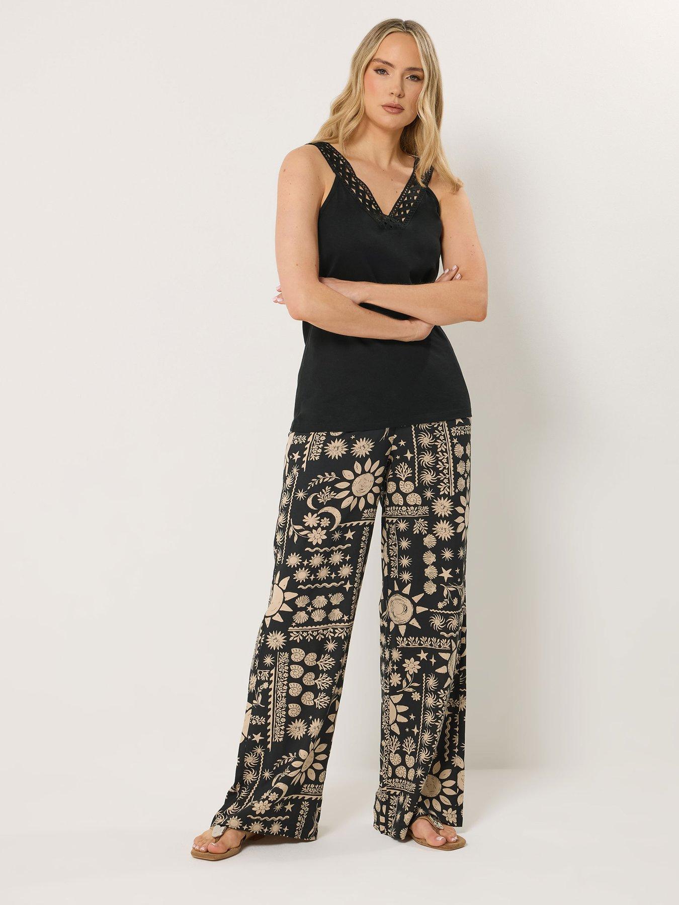 Image 3 of 5 of Long Tall Sally V-Neck Lace Vest - Black