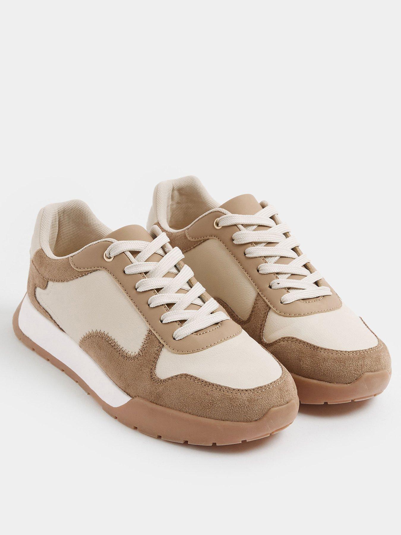 yours-extra-wide-fit-sole-panelled-runner-shoe-creamstillFront
