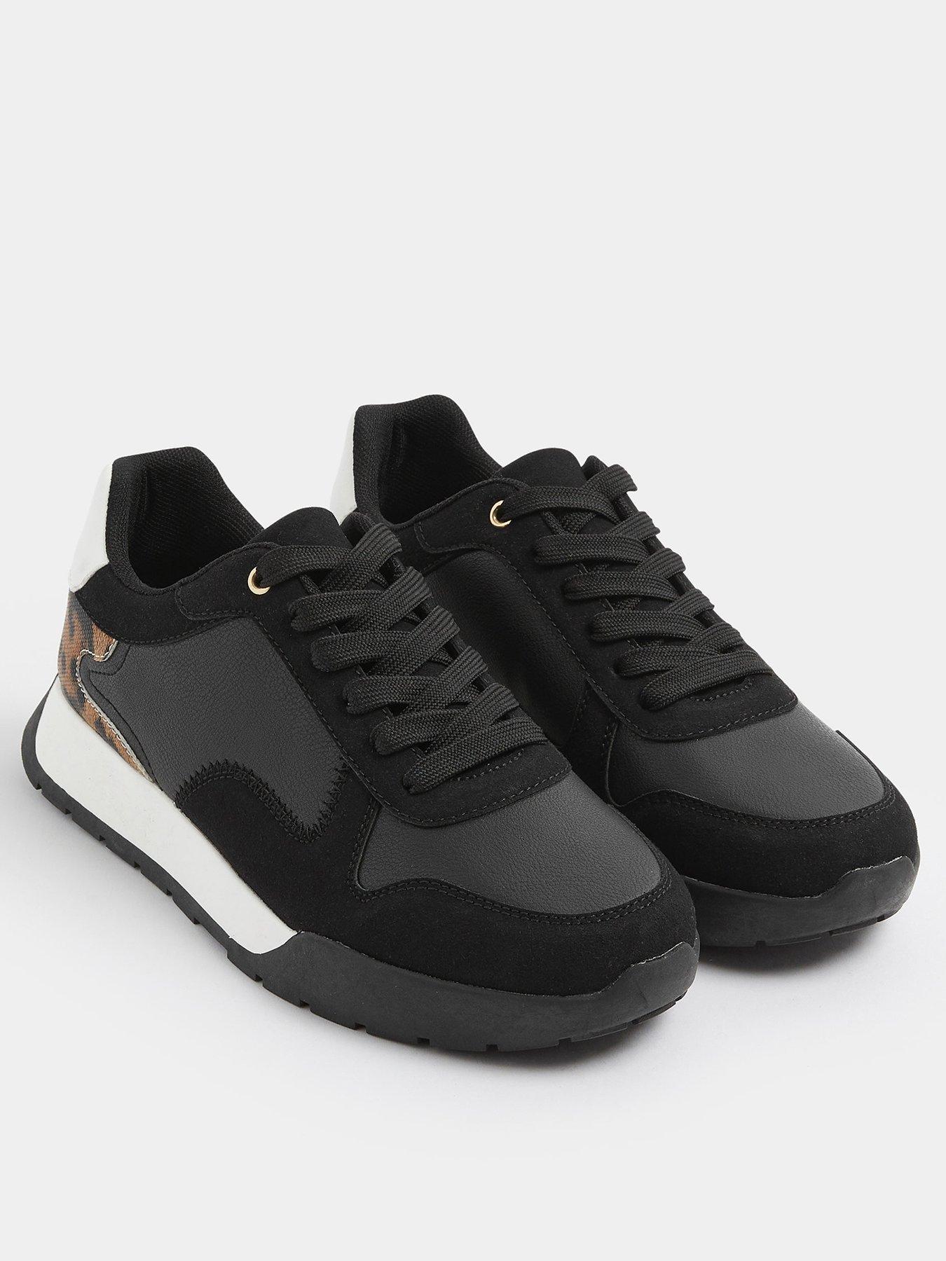 Image 2 of 4 of Yours Extra Wide Fit Sole Panelled Runner Shoe