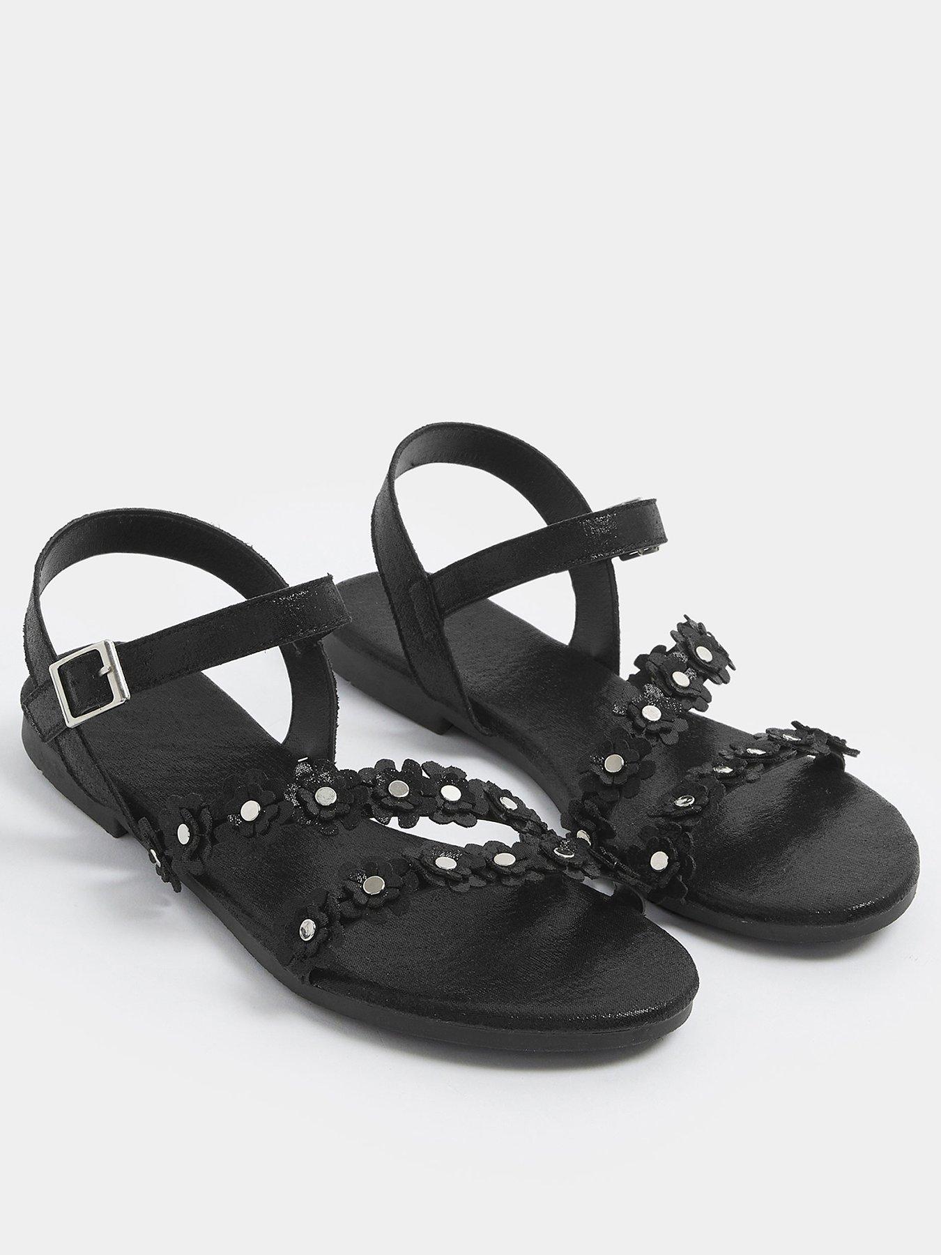 yours-wide-fit-ditsy-floral-flat-sandalstillFront