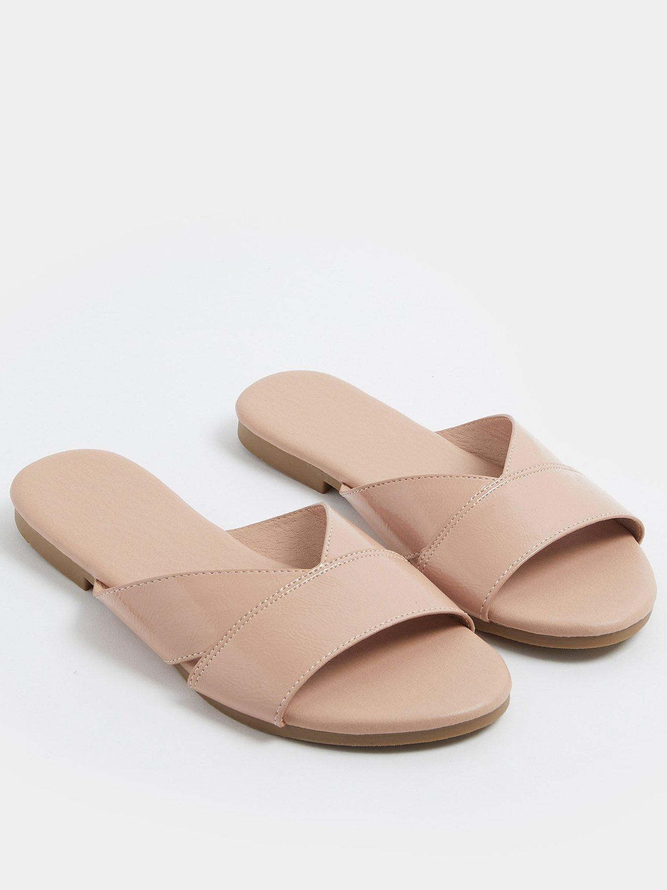 Image 2 of 4 of Yours Extra Wide Fit V Cut Mule