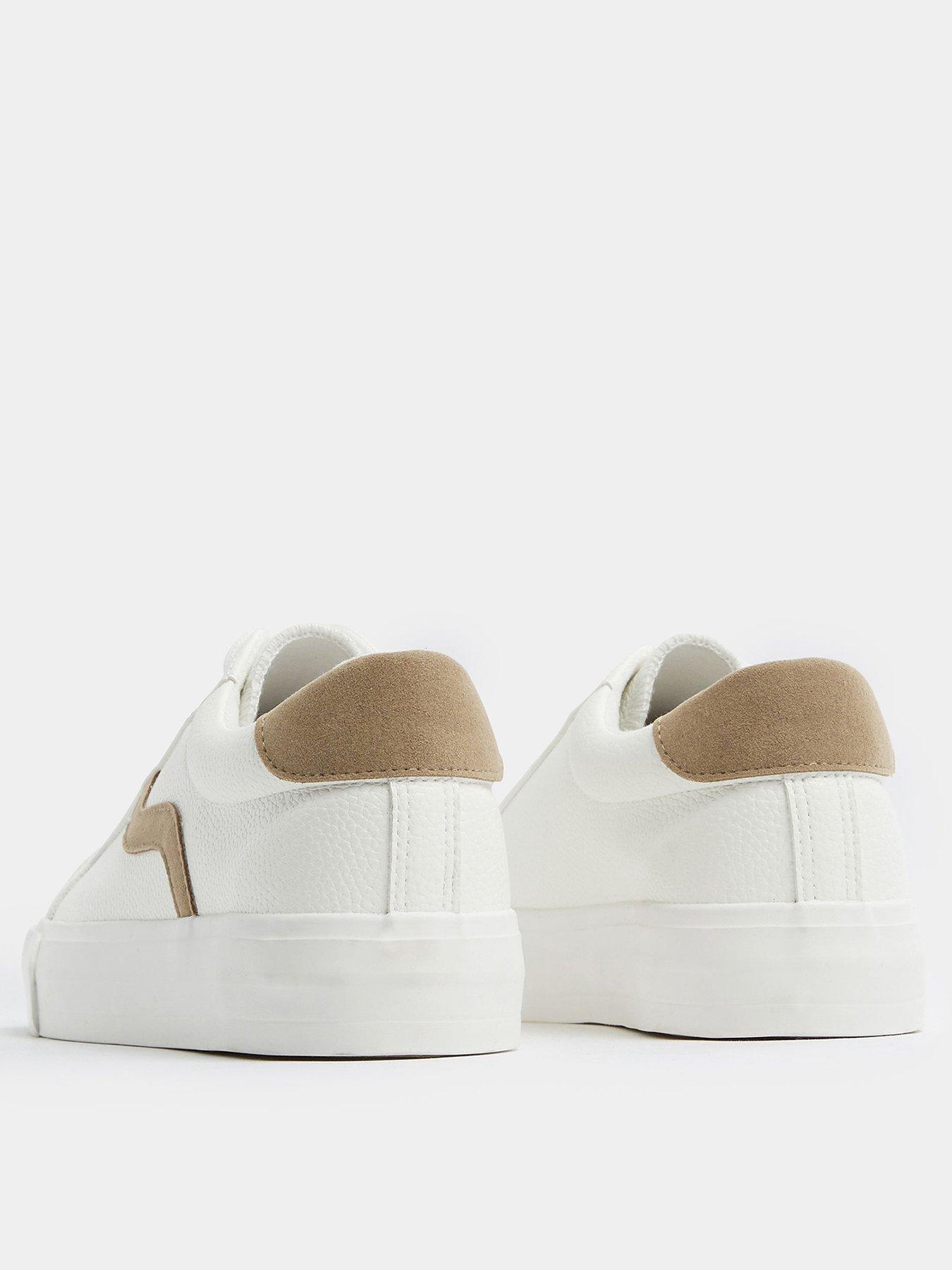 Image 3 of 4 of Yours Extra Wide Fit Swoosh Side Slab Trainers