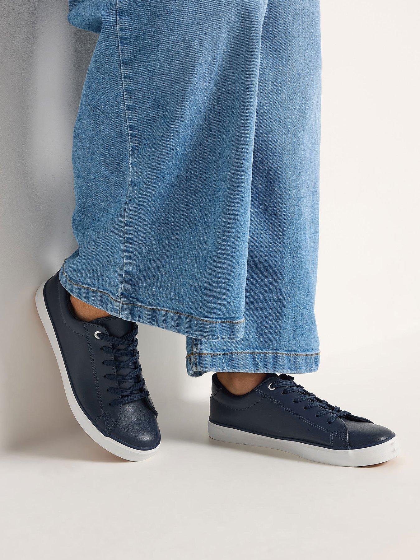 Image 1 of 4 of Yours Extra Wide Fit Slimsole Laceup Trainers