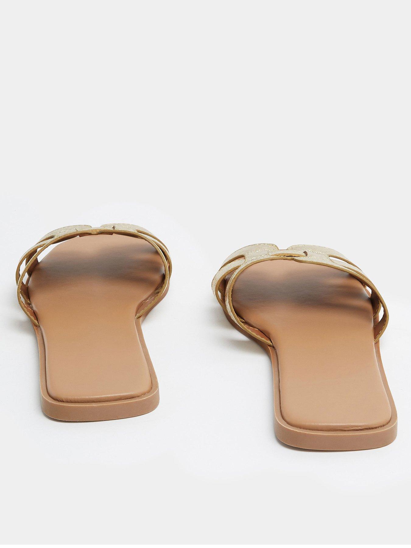 yours-wide-fit-cut-out-mule-sandals-goldback