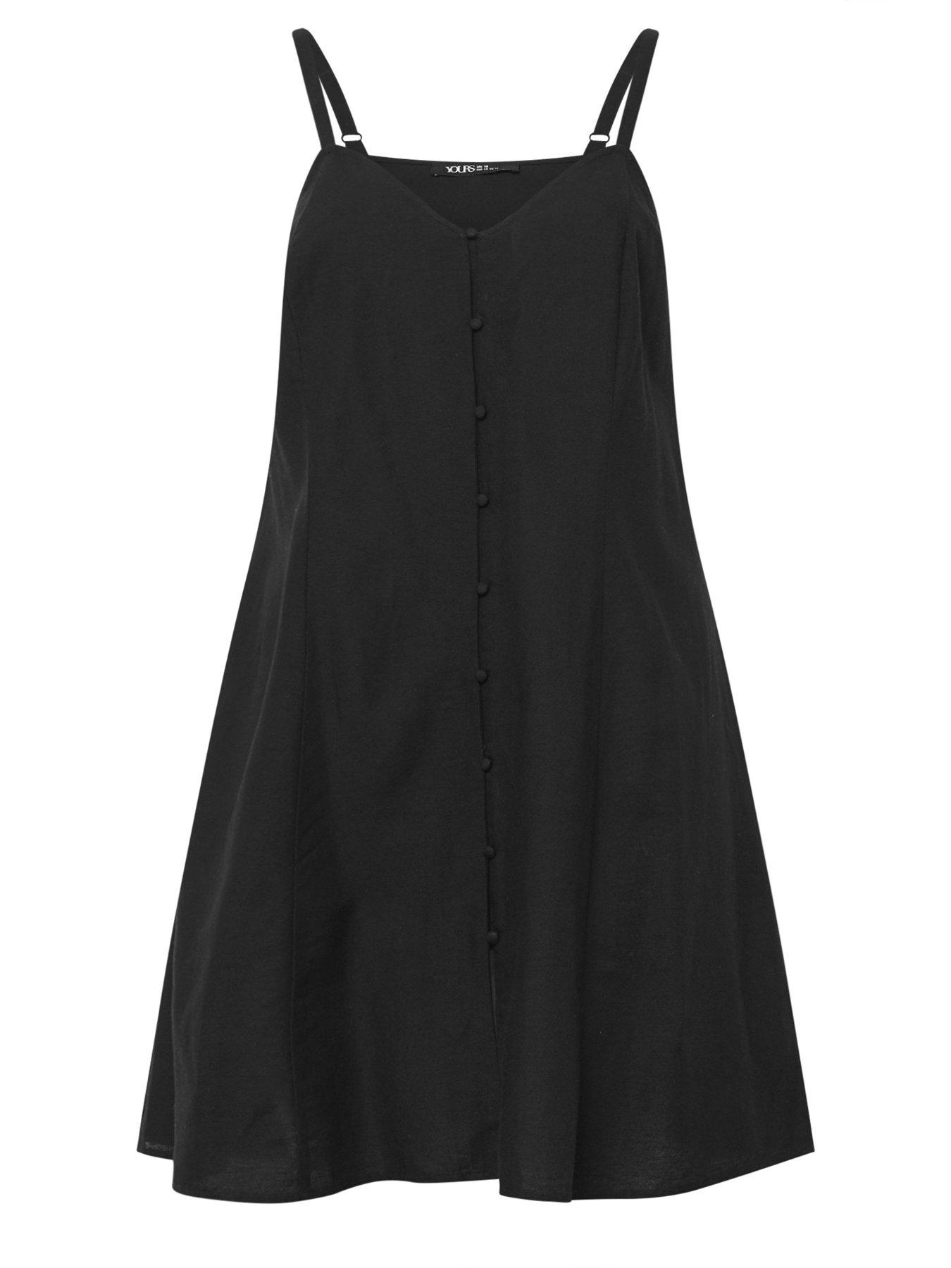 yours-curve-linen-swing-dress-blackdetail