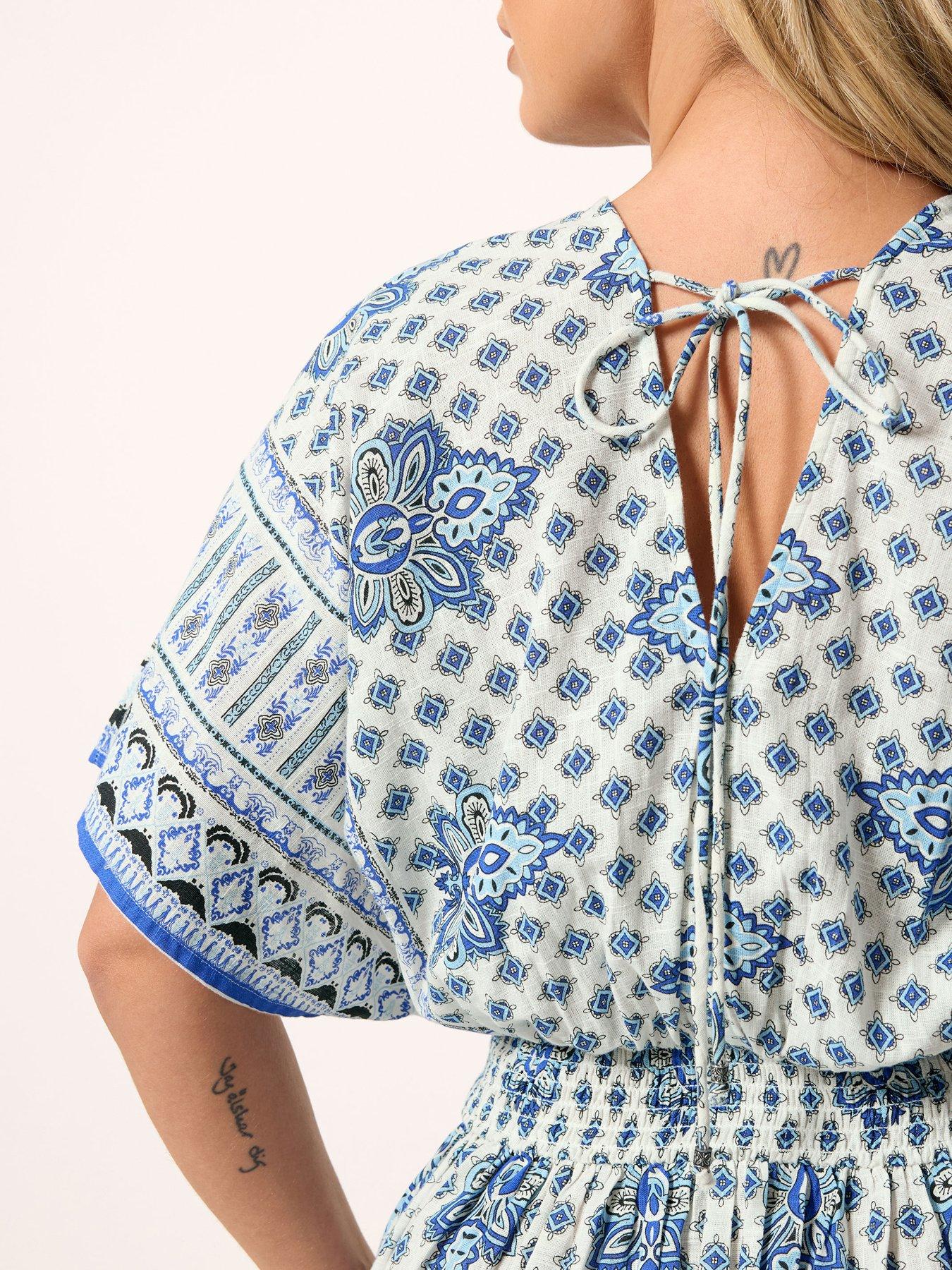 Image 4 of 5 of Yours Curve Cotton Boho Maxi Dress