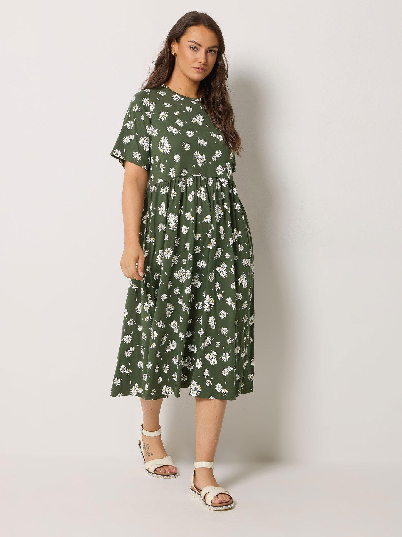 Image 1 of 5 of Yours Curve Throw On Midaxi Dress