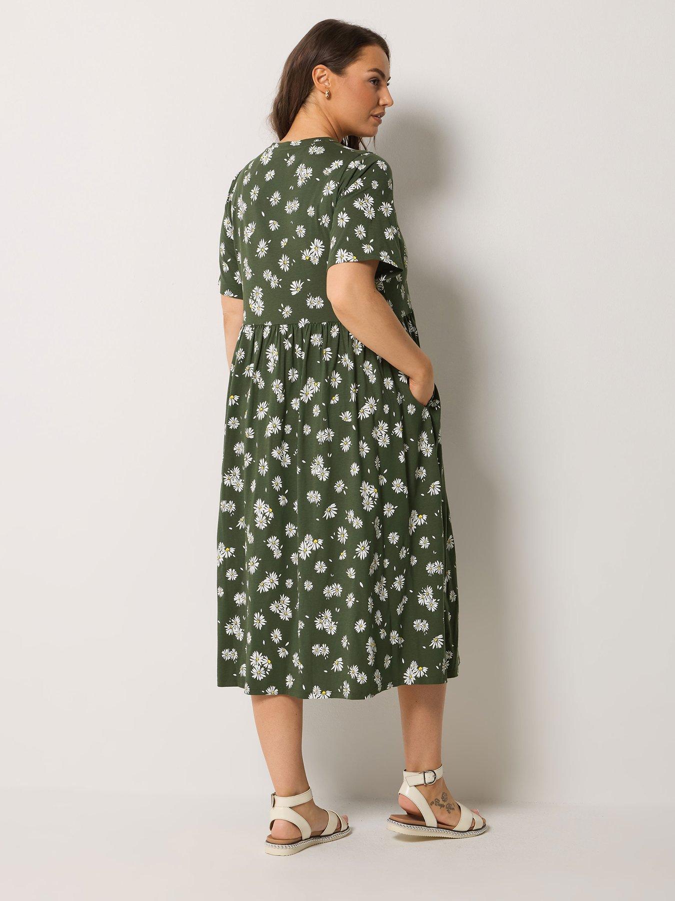 Image 2 of 5 of Yours Curve Throw On Midaxi Dress
