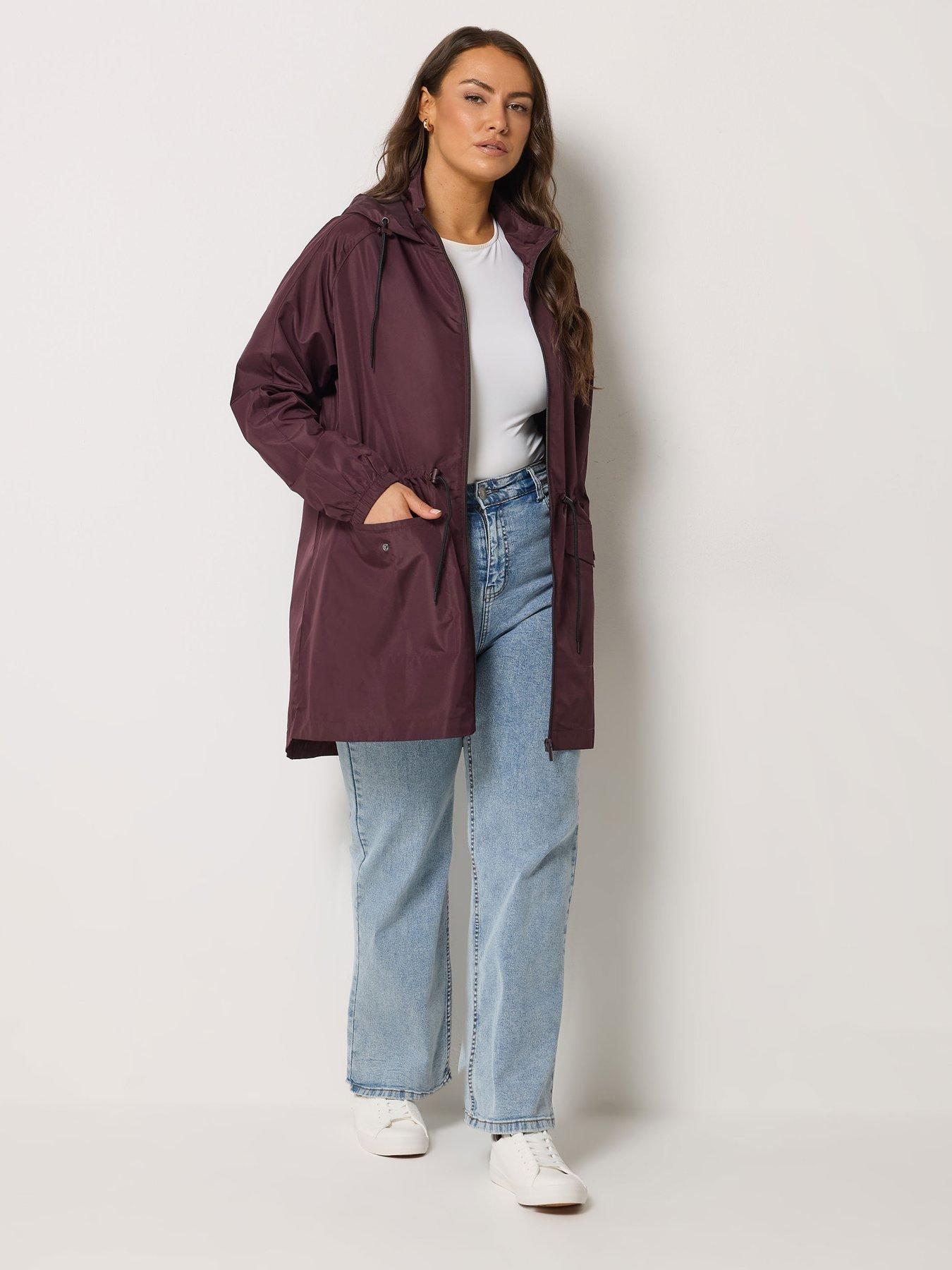 Image 3 of 5 of Yours Curve Solid Lightweight Parka