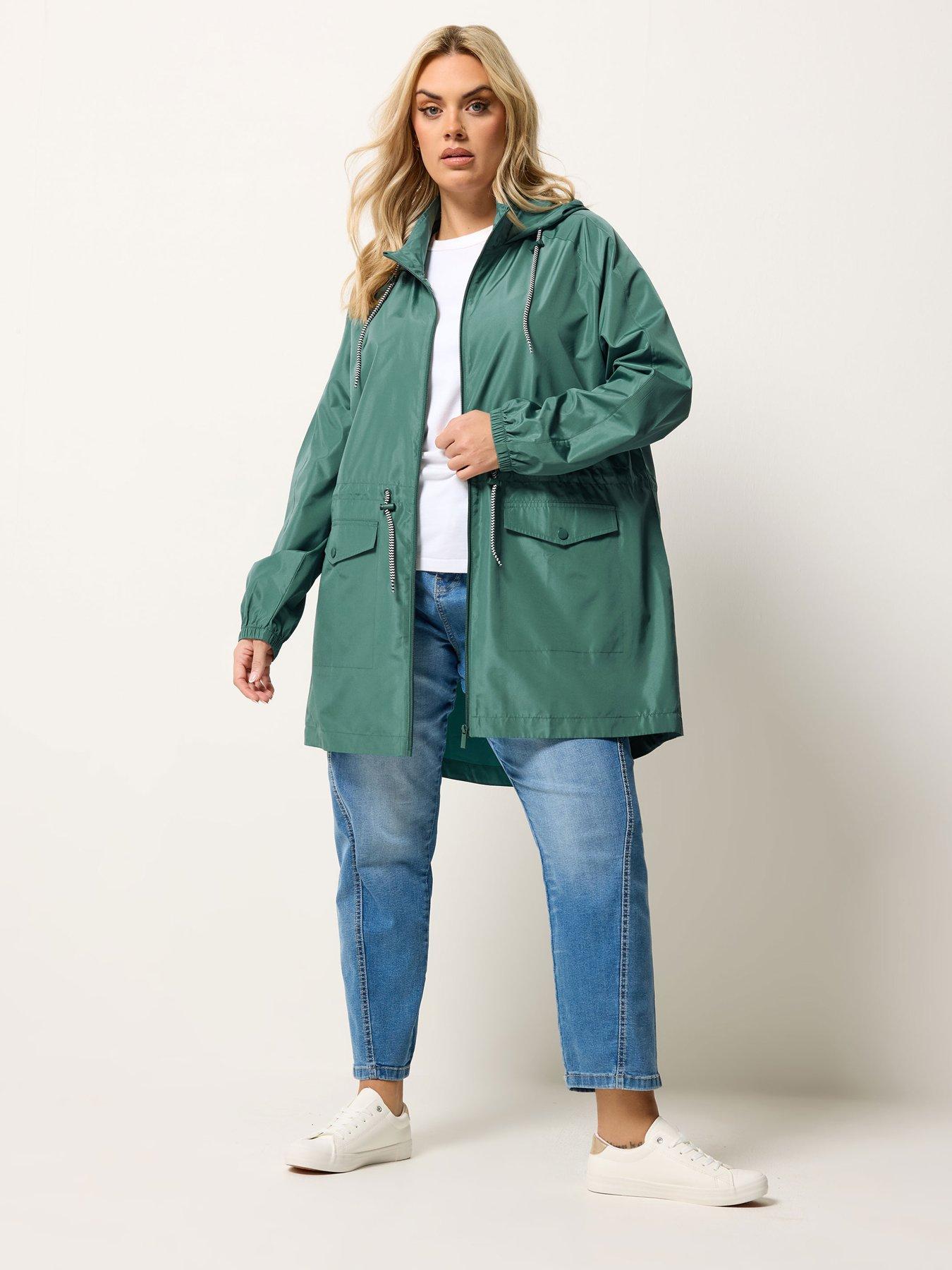 Image 3 of 5 of Yours Curve Solid Lightweight Parka