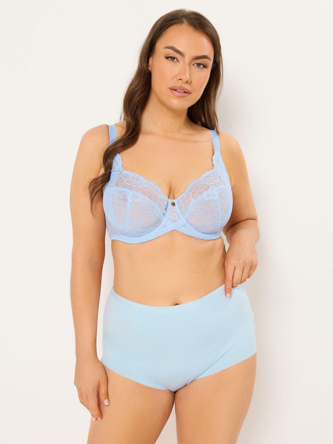Image 3 of 5 of Yours Curve 3 Pack Lace Back Full Briefs